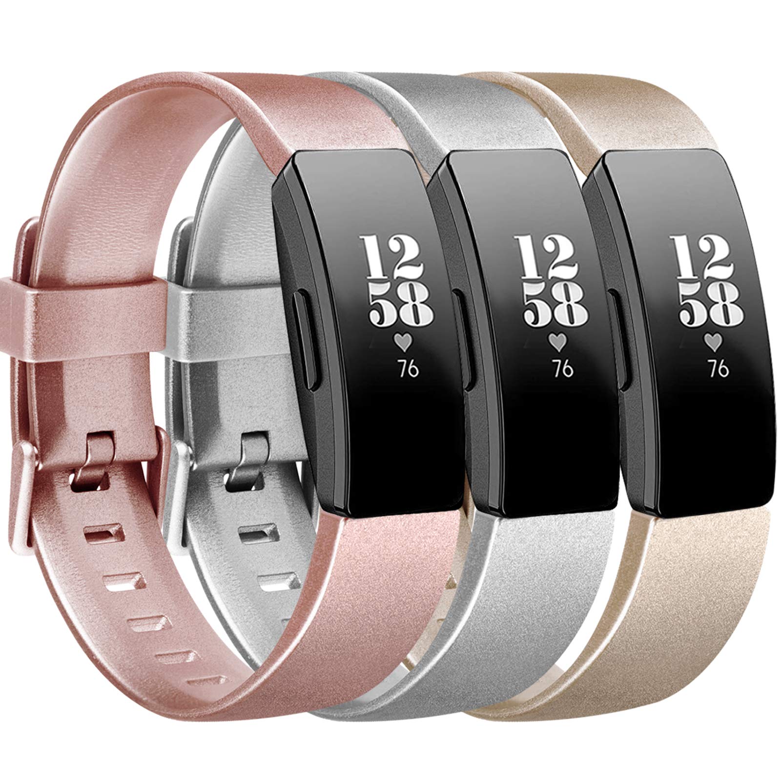 Tobfit Sport Bands for Fitbit Inspire HR/Ace 2 - Fitness Tracker Strap for Women & Men - Gym & Running