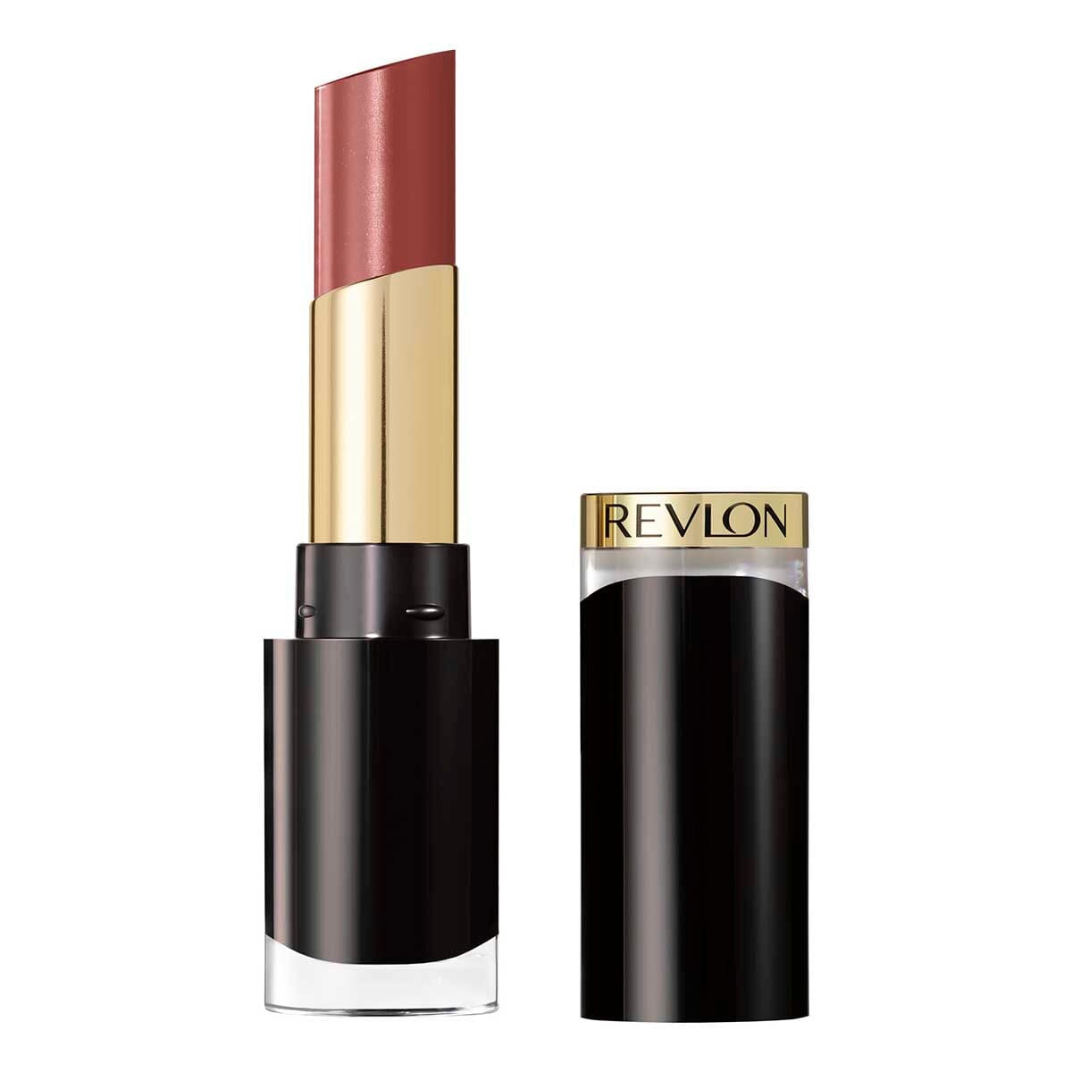 Revlon Super Lustrous Glass Shine Lipstick - Rum Raisin Shade | Hydrating, High-Shine Lip Color for Everyday Wear & Special Occasions