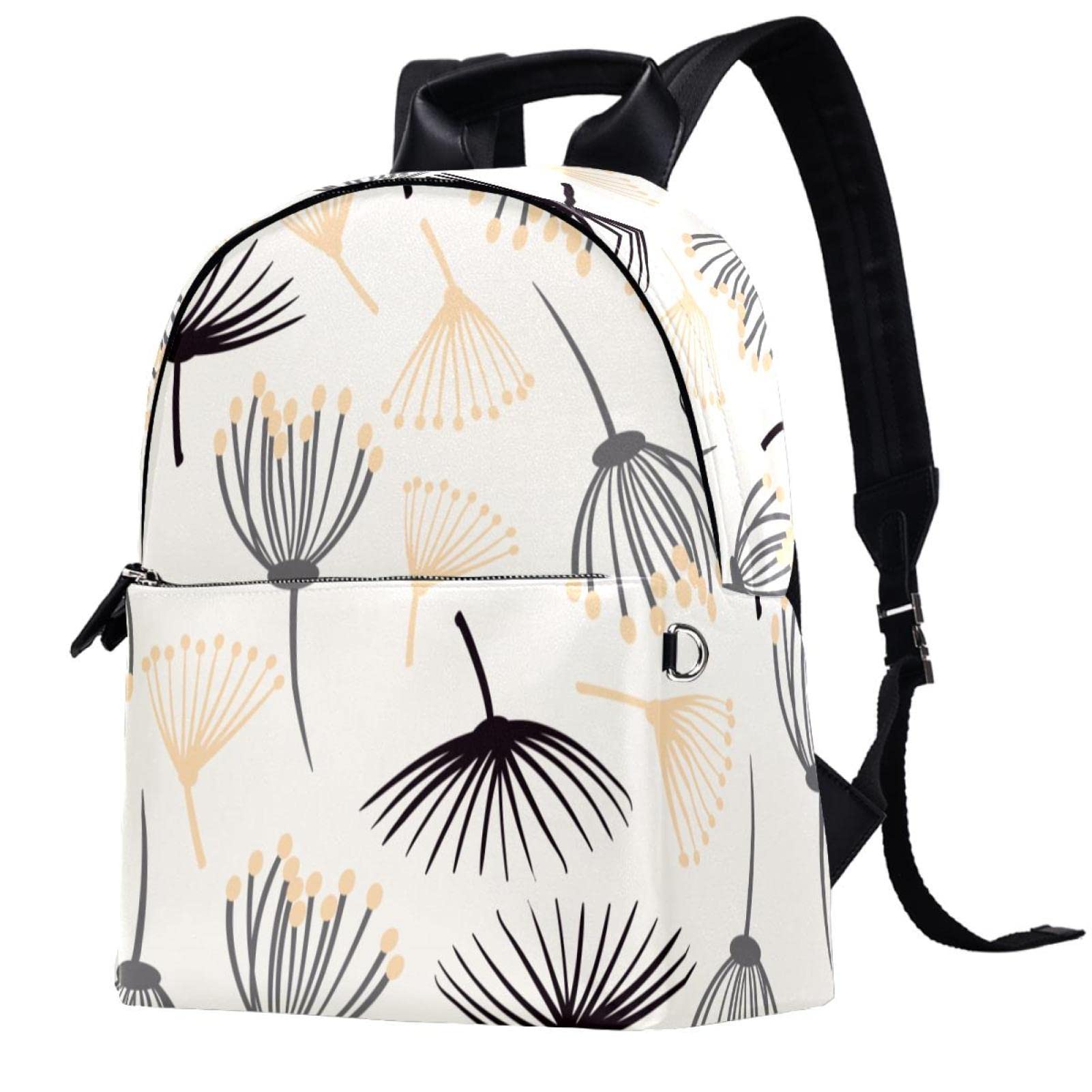 Vintage Floral Dandelion Backpack for Women - 14.5