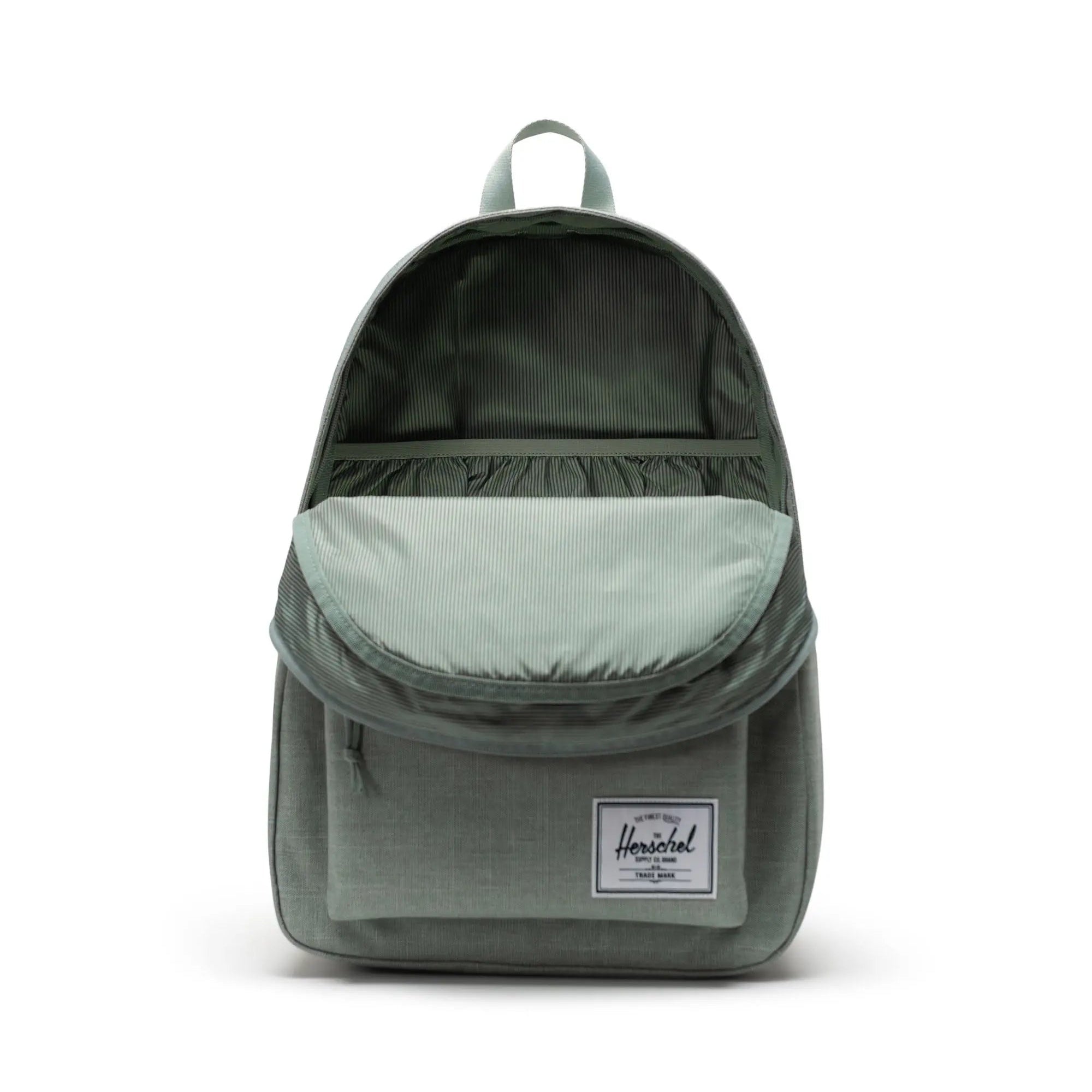 Herschel Iceberg Green Crosshatch XL Classic Backpack - Durable Travel & School Backpack for Men & Women - Perfect for Commuting, Hiking & College