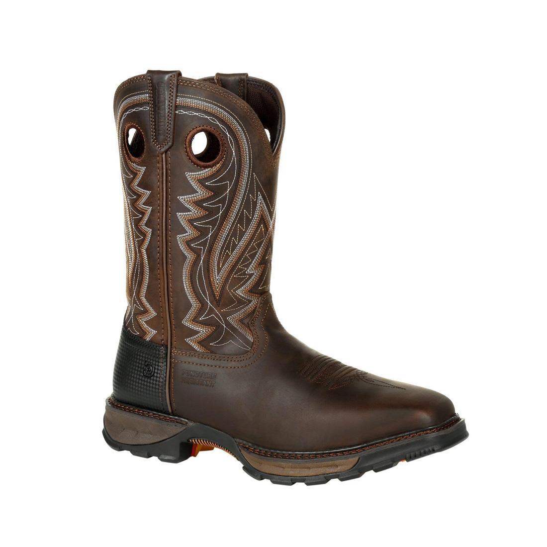 Maverick XP Steel Toe Puncture Resistant Western Work Boots for Men - Durable Safety Shoes for Construction, Ranch & Outdoor Work