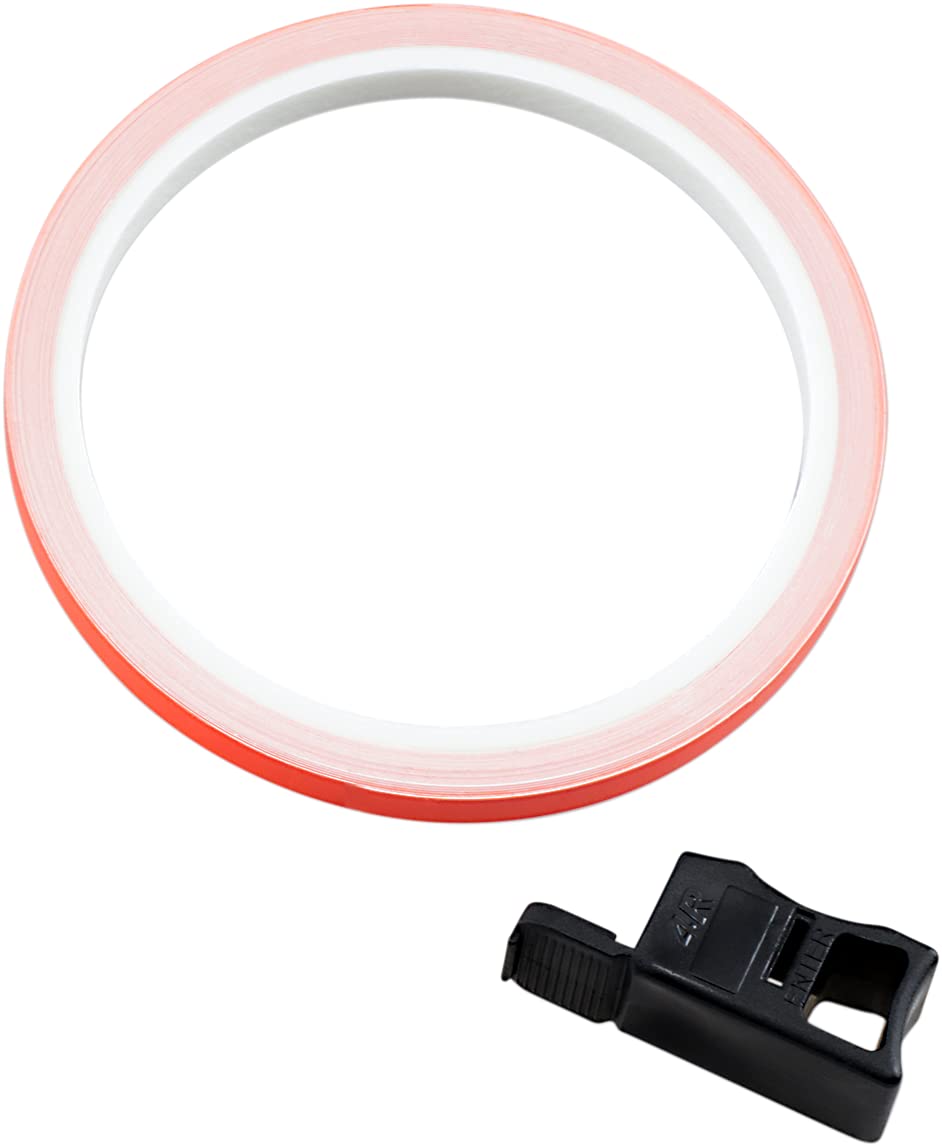 Pro Grip 5025 High Visibility Fluorescent Orange Wheel Rim Tape - Durable Reflective Rim Stripe for Motorcycle, Bicycle & ATV Wheels - Perfect for Night Riding & Safety Enhancement