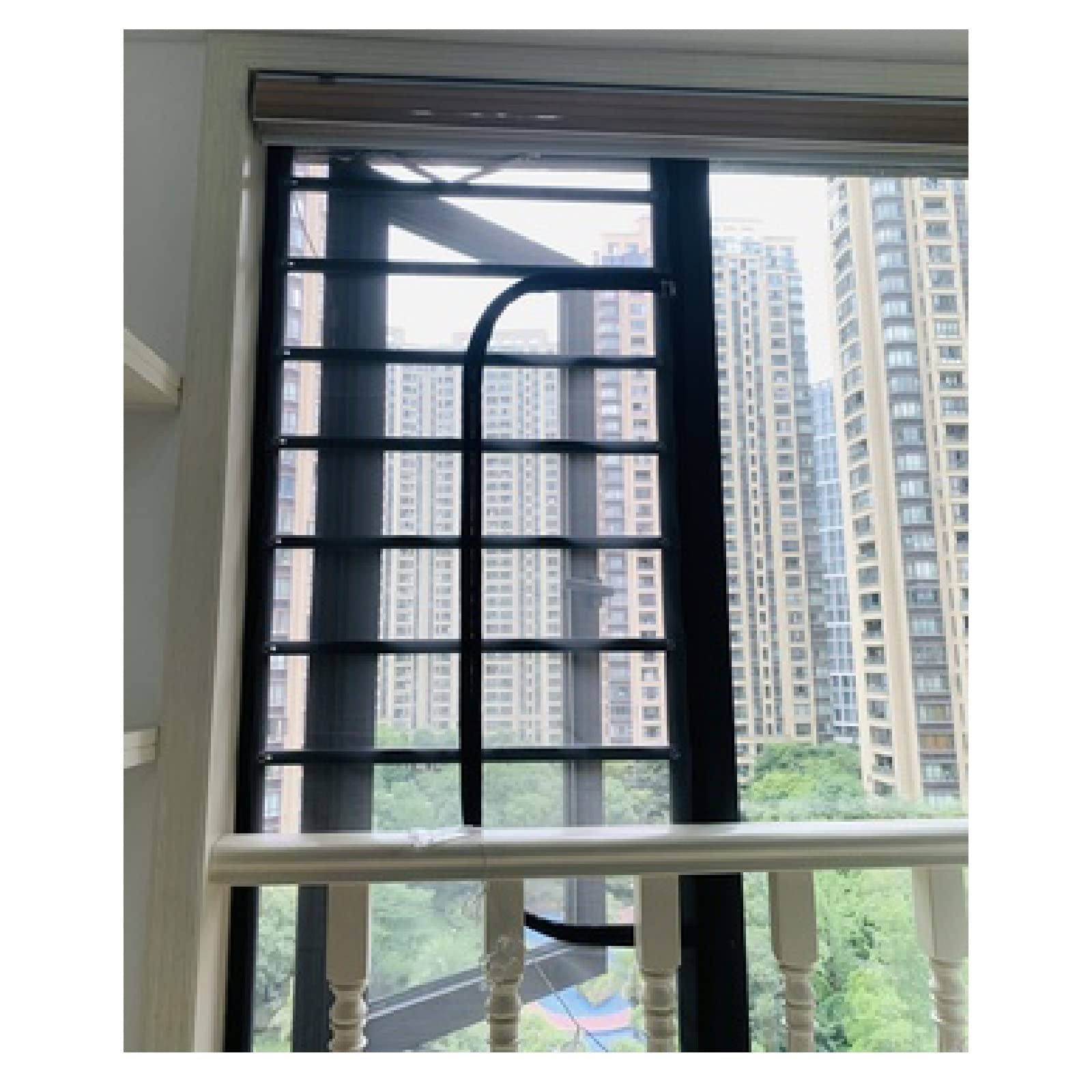 Fly Screens for Windows - Breathable & Invisible Mesh Curtain with Magic Tape Installation (43 Sizes) | Easy to Cut & Light Transmission | Perfect for Bedrooms, Kitchens & Patio Doors