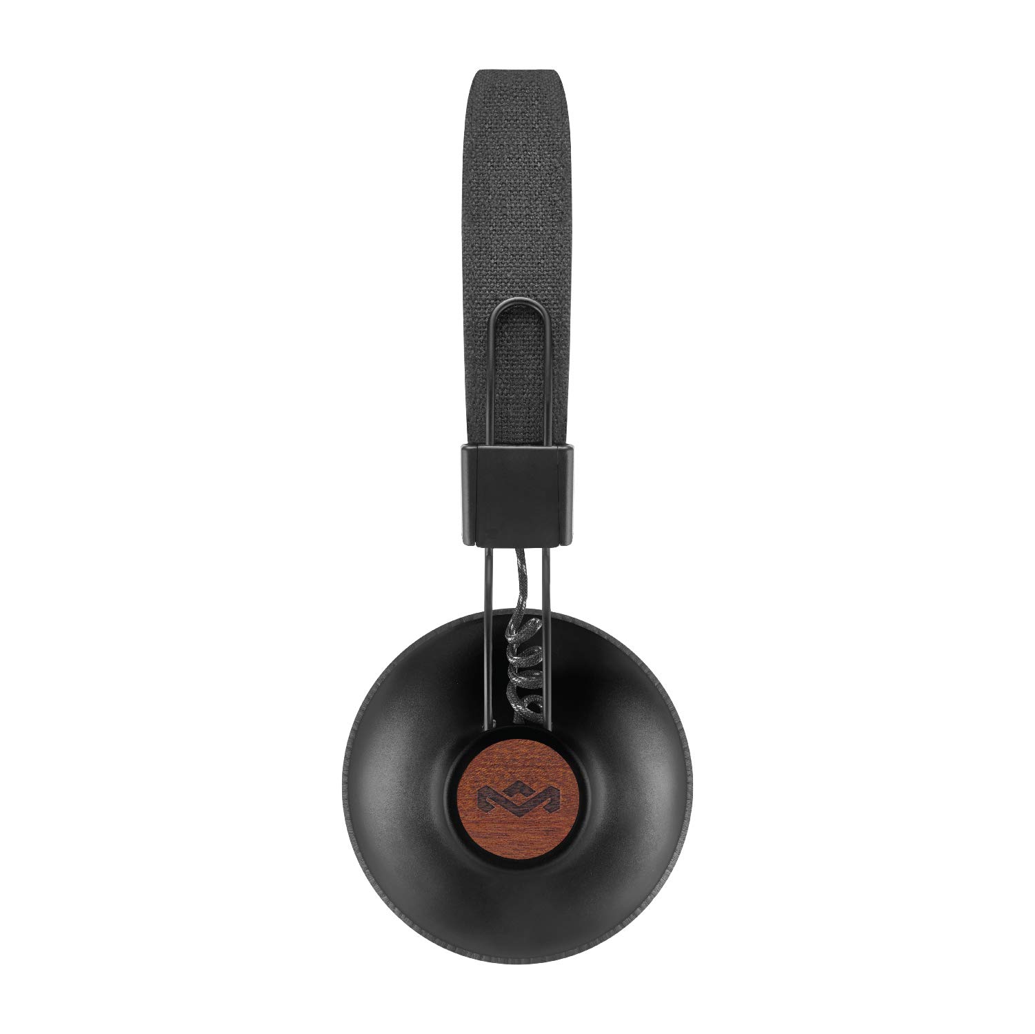 House of Marley Positive Vibration 2 Wireless Bluetooth Over-Ear Headphones with Built-in Mic - 10 Hour Playtime, Noise Isolation, Eco-Friendly Materials - Perfect for Commuting, Workouts & Travel (Black)
