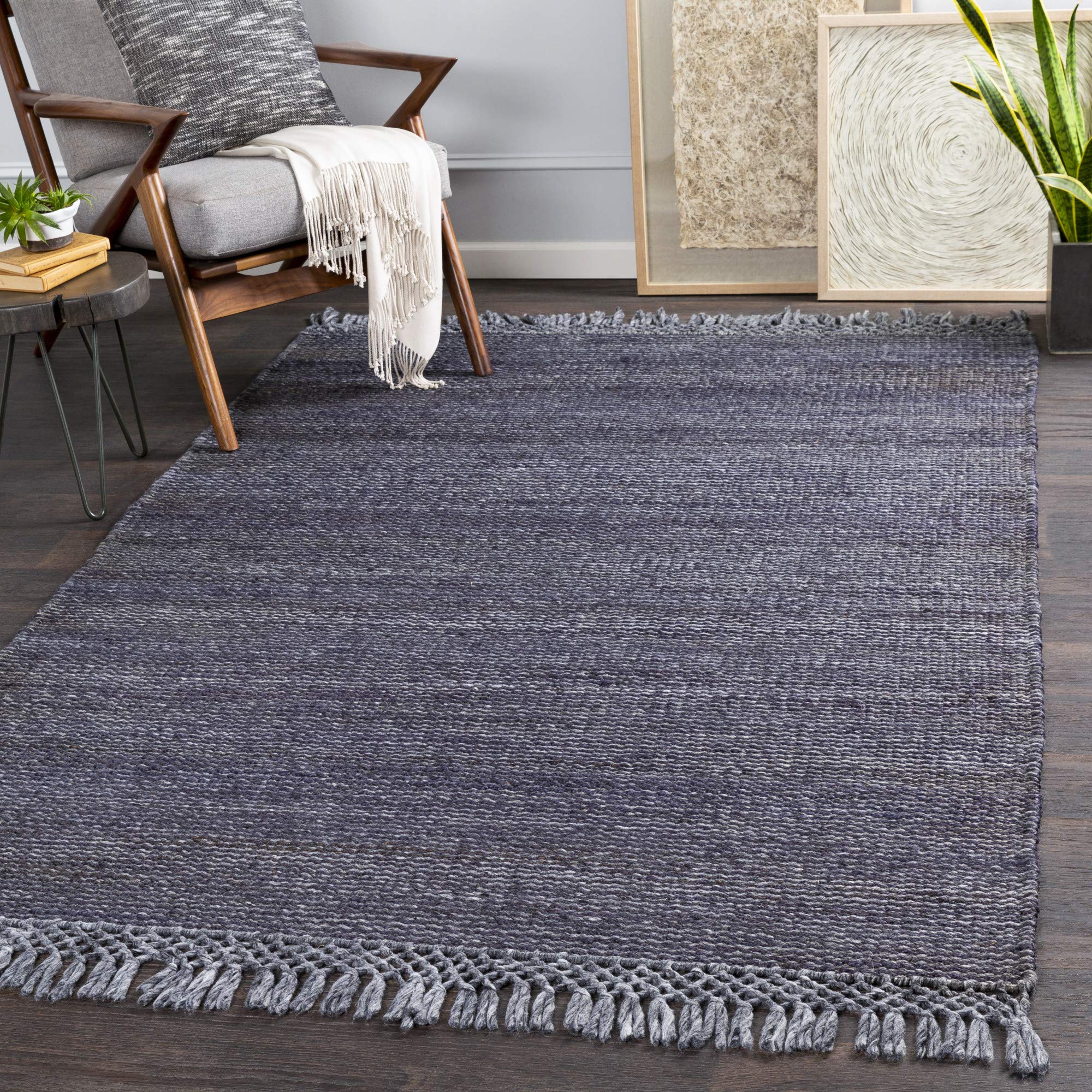 Artistic Weavers Ondine Handwoven Natural Fiber Area Rug - 8' x 10' Navy Blue - Perfect for Living Room, Bedroom & Home Decor