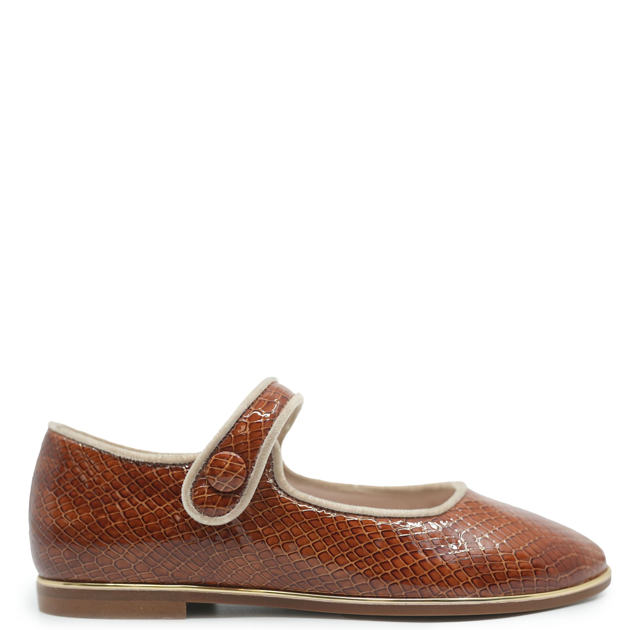 Beberlis Brown Snakeskin Pointed Toe Mary Jane Pumps - Elegant Women's Dress Shoes for Office, Party & Special Occasions