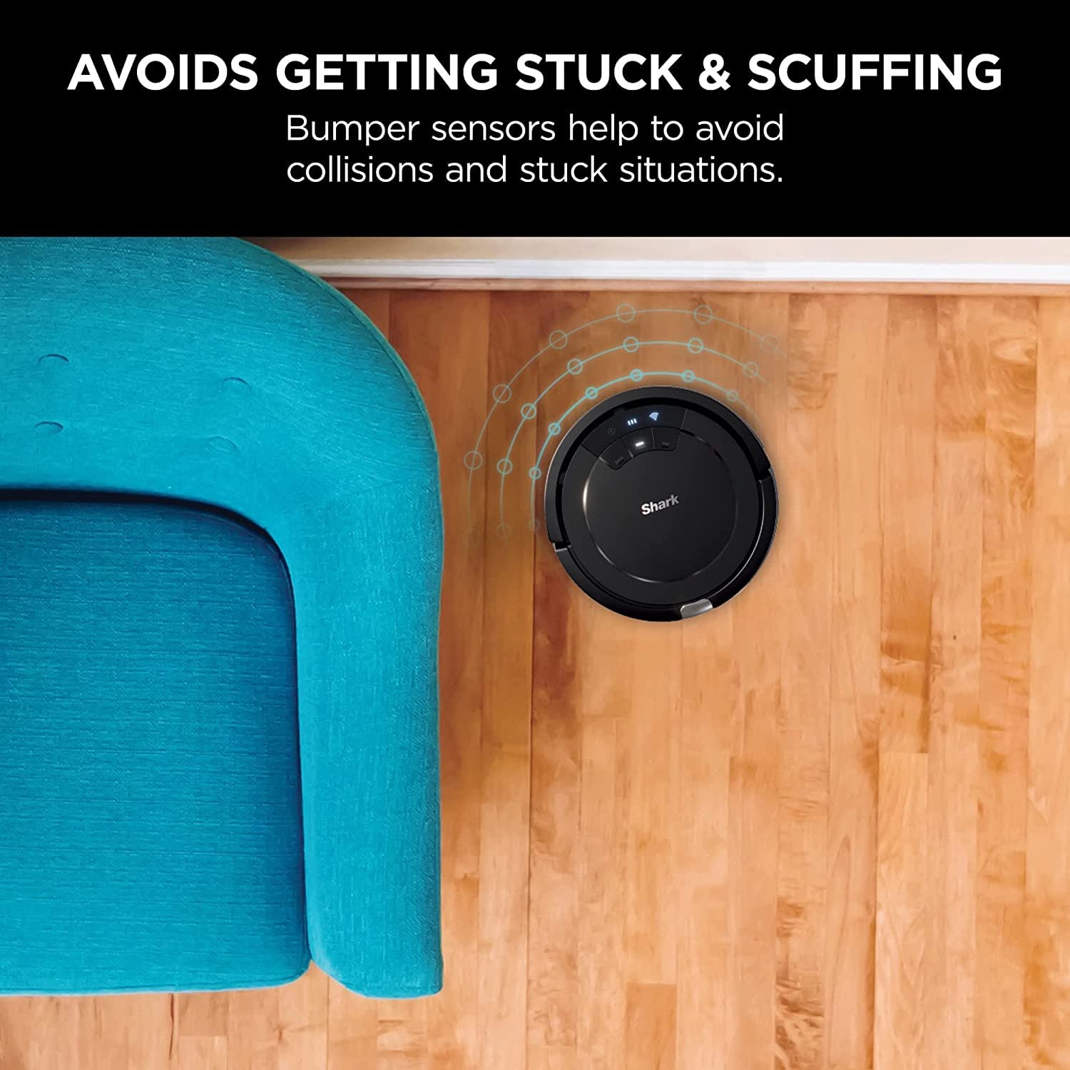 Shark ION Wi-Fi Connected Robot Vacuum Cleaner for Carpets & Hard Floors - Multi-Surface Cleaning, Smart Mapping, Works with Alexa (Black) - Perfect for Pet Hair, Daily Home Cleaning & Large Spaces