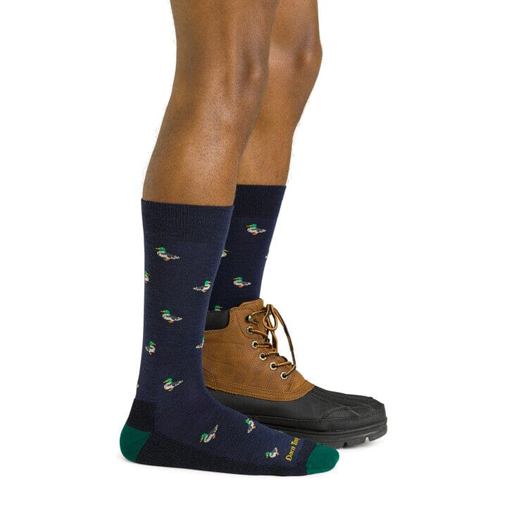 DARN TOUGH Duck Duck Moose Crew Lightweight Lifestyle Socks for Men - Comfortable Hiking, Walking & Everyday Wear Socks