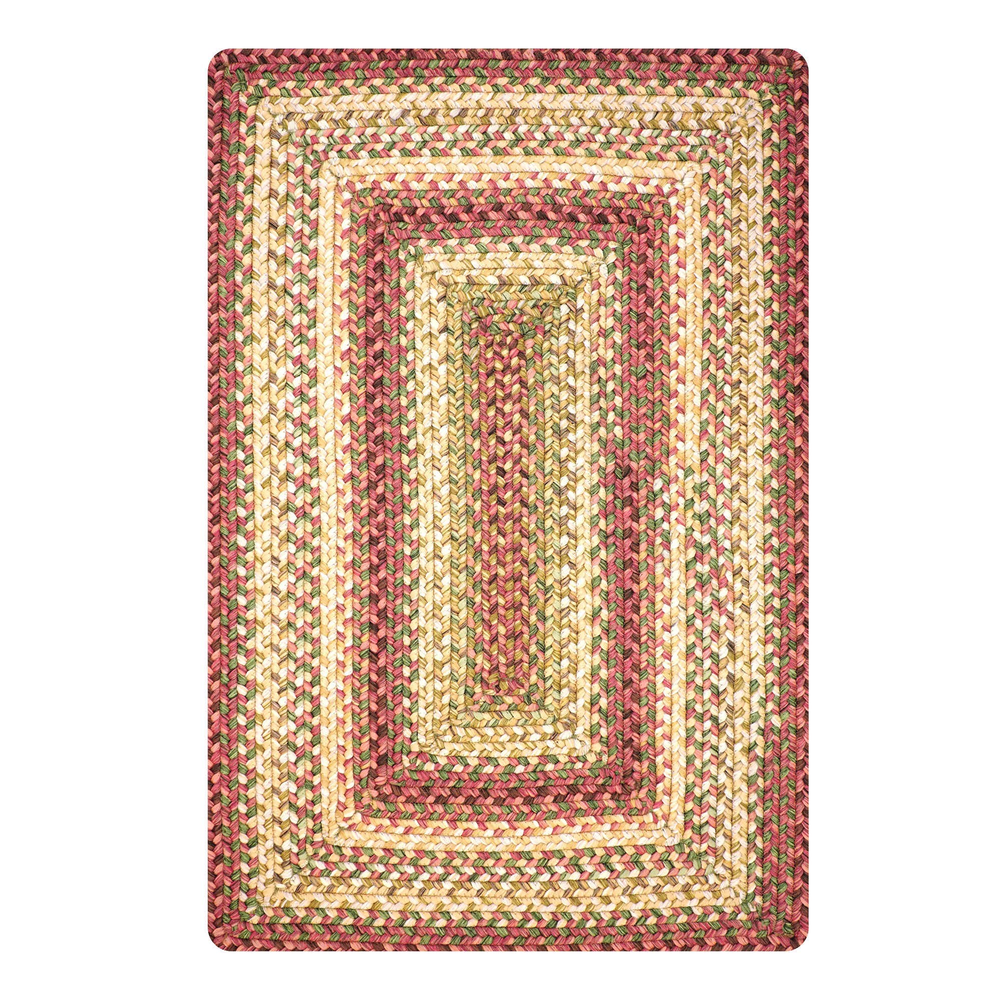 Braided Rustic Rugs for Outdoor & Indoor Use - Homespice Barcelona Reversible Machine Washable Rug, 27x45 Inch - Stain Resistant Waterproof Entryway Mat, Kitchen Sink Rug - Perfect for Patio, Deck, Front Door & Farmhouse Decor