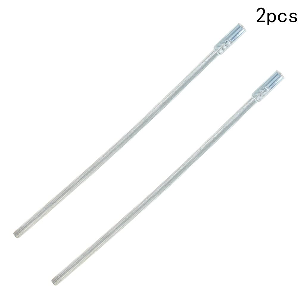 2Pcs Carbon Steel Invisible Floating Shelf Brackets - M6 x 200mm Heavy Duty Wall Mounted Supports for DIY Shelves | Perfect for Home Office, Kitchen, Bathroom & Living Room Storage Solutions