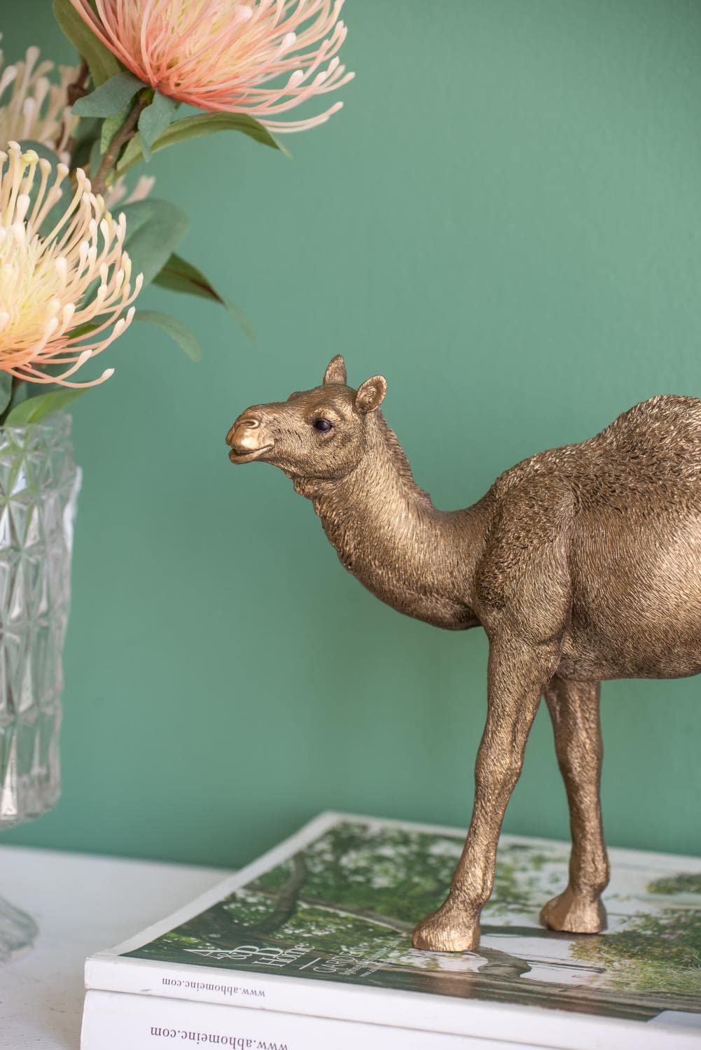 A&B Home Copper Camel Statue - Elegant Home Decor Accent Piece for Living Room, Bedroom, or Office Shelf Display