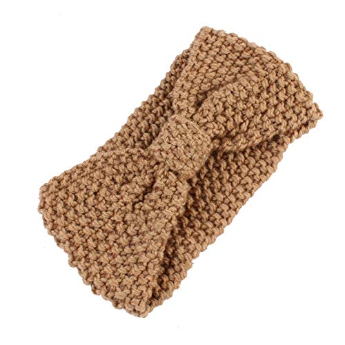 Women's Warm Crochet Headband - Thick Bulky Knit Headwrap for Winter - Perfect for Outdoor Activities, Yoga, and Cold Weather