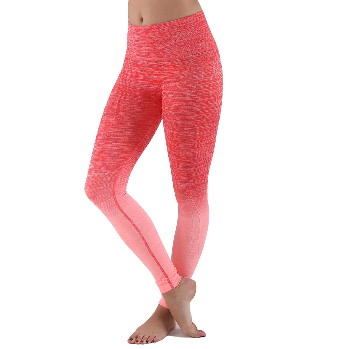TD Collections Women’s Yoga Pants – High Waisted Two Tone Workout Leggings for Yoga, Pilates & Gym – Comfortable Full Length Stretchy Activewear for Women (Perfect for Fitness, Running & Lounge Wear)