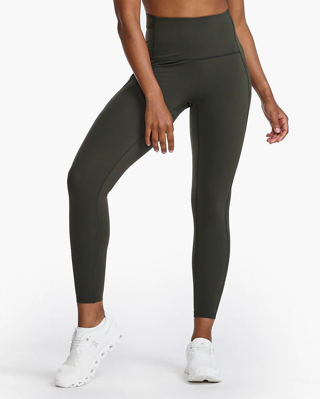 Form Stash Hi Rise Tight 2.0 - High Waist Yoga Pants for Women with Pockets | Flint Gray | Perfect for Workouts, Running & Lounge Wear