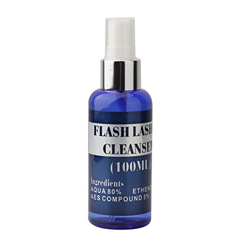 100ml Eyelash Foam Cleaner - Professional Eyelash Extension Cleanser & Shampoo for False Lashes | Gentle Cleaning Liquid for Lash Extensions | Perfect for Salon, Spa & Home Use