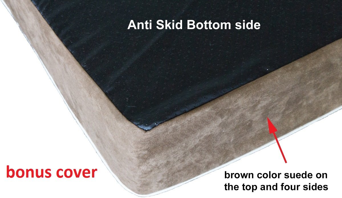 Premium Orthopedic Memory Foam Dog Bed for Small to Extra Large Dogs - Removable Washable Denim Cover with Waterproof Liner - Ideal for Home, Office & Travel Use