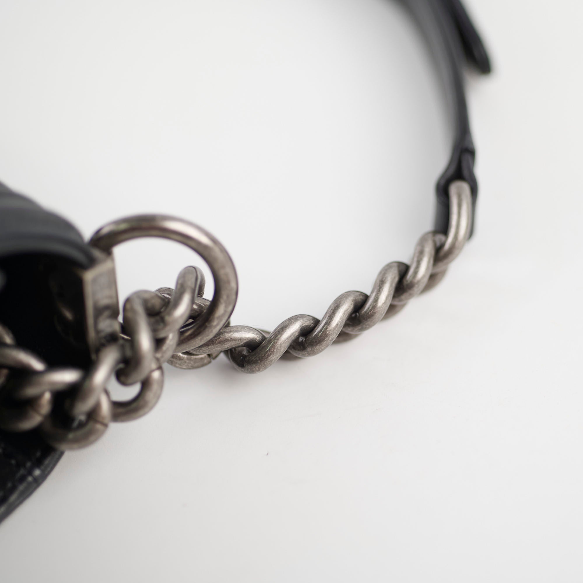 Chanel Old Medium Boy Bag Black Lambskin Leather 23 Series - Luxury Handbag for Women, Perfect for Parties, Work & Everyday Use