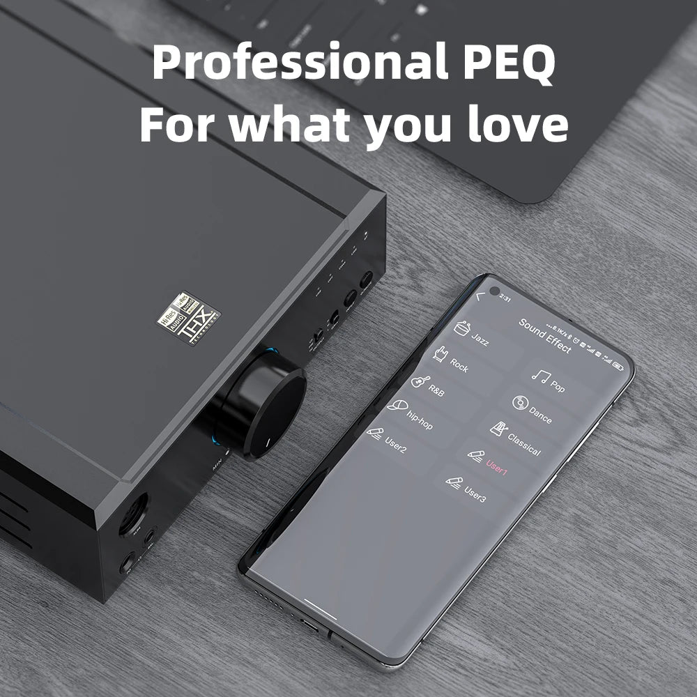 FiiO K9 AKM AK4191EQ+AK4499EX Bluetooth 5.1 Desktop DAC Headphone Amplifier - High-Resolution Audio for Home Studio & Audiophile Listening