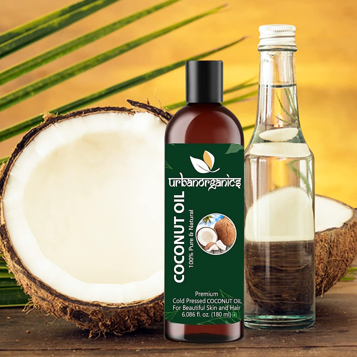 Organic Cold Pressed Extra Virgin Coconut Oil for Men & Women - Unrefined, Unbleached, Paraben-Free - Promotes Healthy Skin & Hair Growth - Perfect for Cooking, Hair Care, and Skin Moisturizing