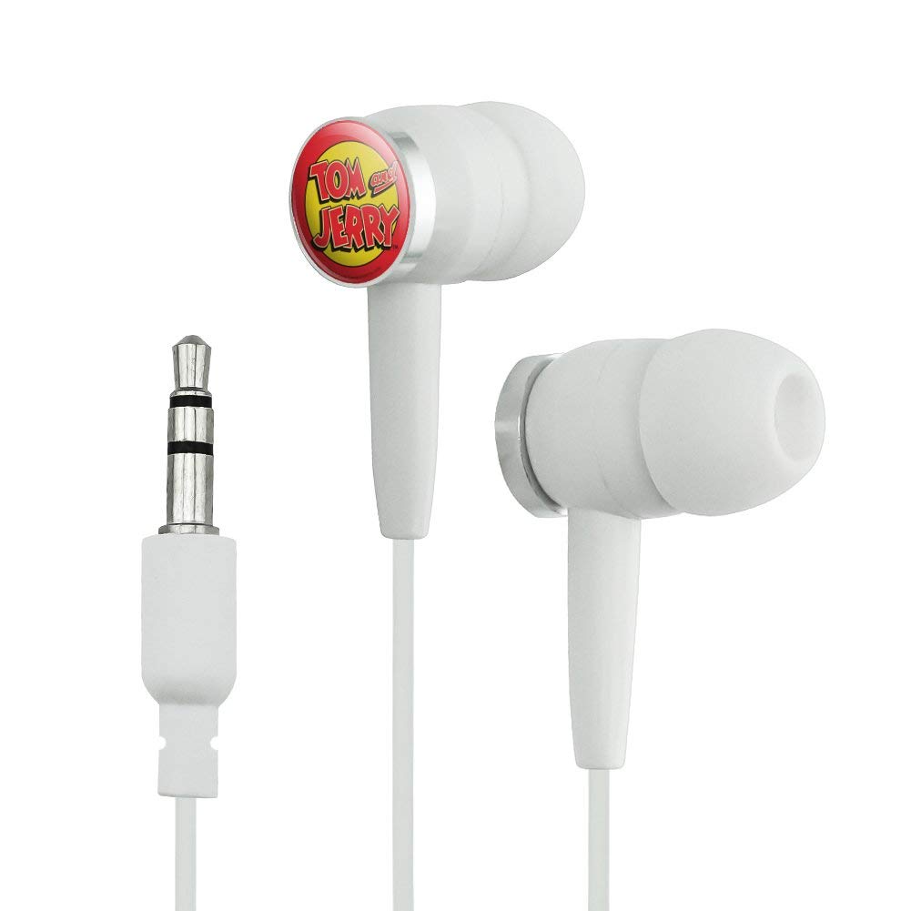 Tom and Jerry Logo Wireless In-Ear Earbuds - Cartoon Character Headphones for Kids & Adults - Perfect for School, Workout, Travel & Daily Use