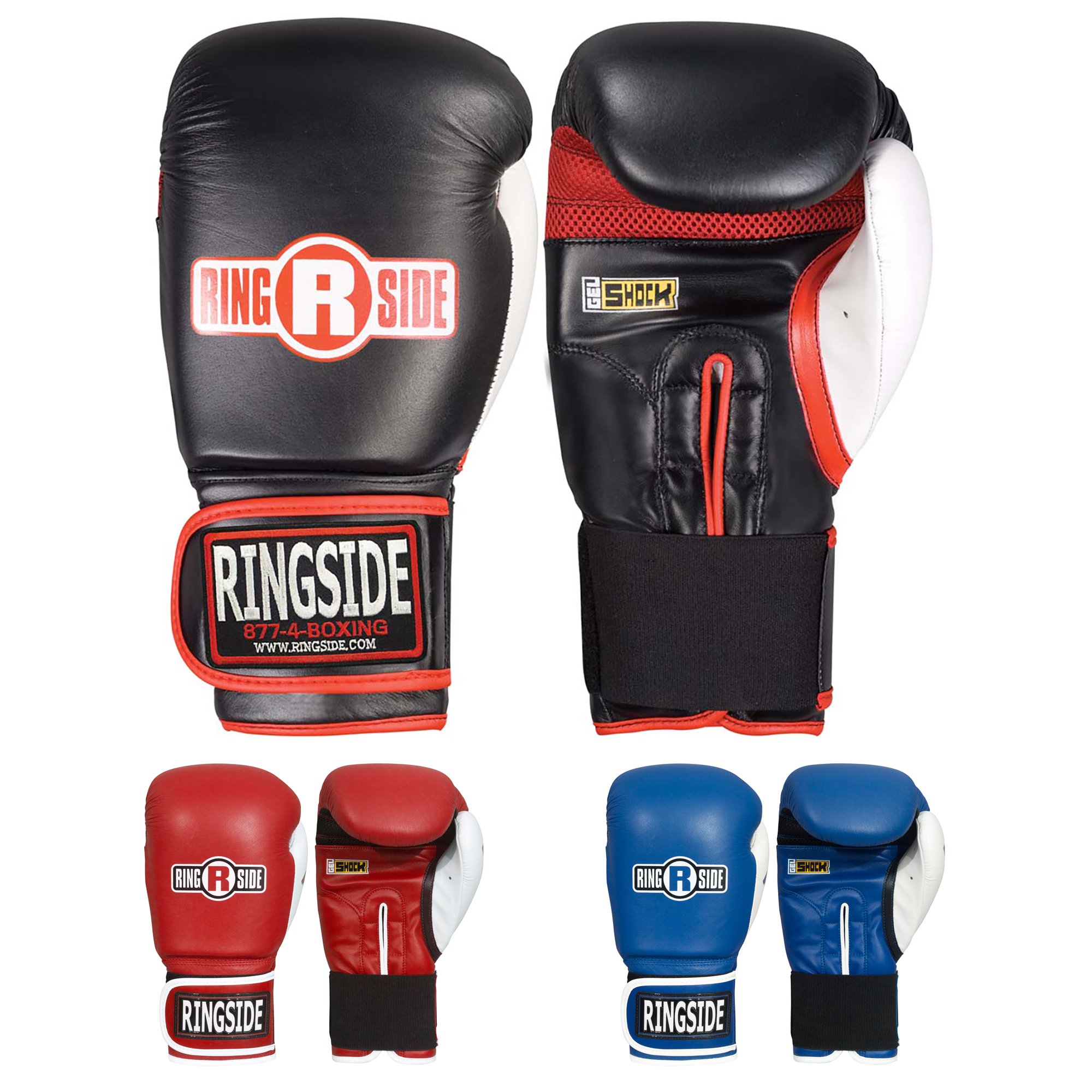 Ringside Gel Shock Boxing Super Bag Gloves - Premium Training Gloves for Heavy Bag Workouts, Sparring & Fitness (Men & Women)