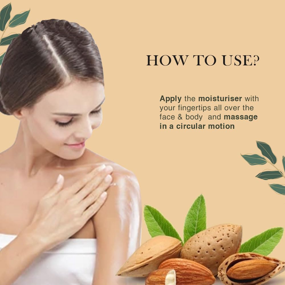 Richfeel Almond Nourishing Body Lotion with 2X Almond Oil - Deep Moisturizing for Very Dry Skin - Smooth & Healthy Skin Care - 100ml (Pack of 2) - Perfect for Daily Hydration & Winter Skin Protection