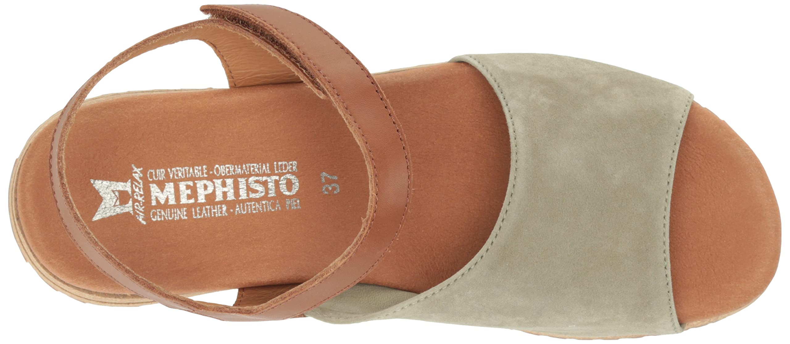 Mephisto Women's Joy Platform Sandals - Comfortable Leather Walking Shoes for Women with Arch Support | Perfect for Travel, Work, and Everyday Wear