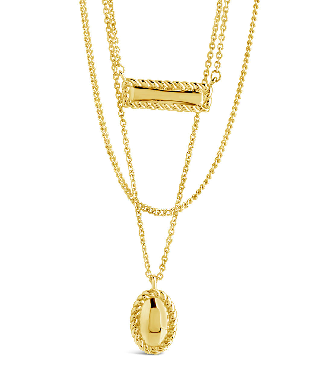 Elegant Hartley Polished Layered Chain Necklace for Women - Perfect for Date Night, Office Wear & Special Occasions