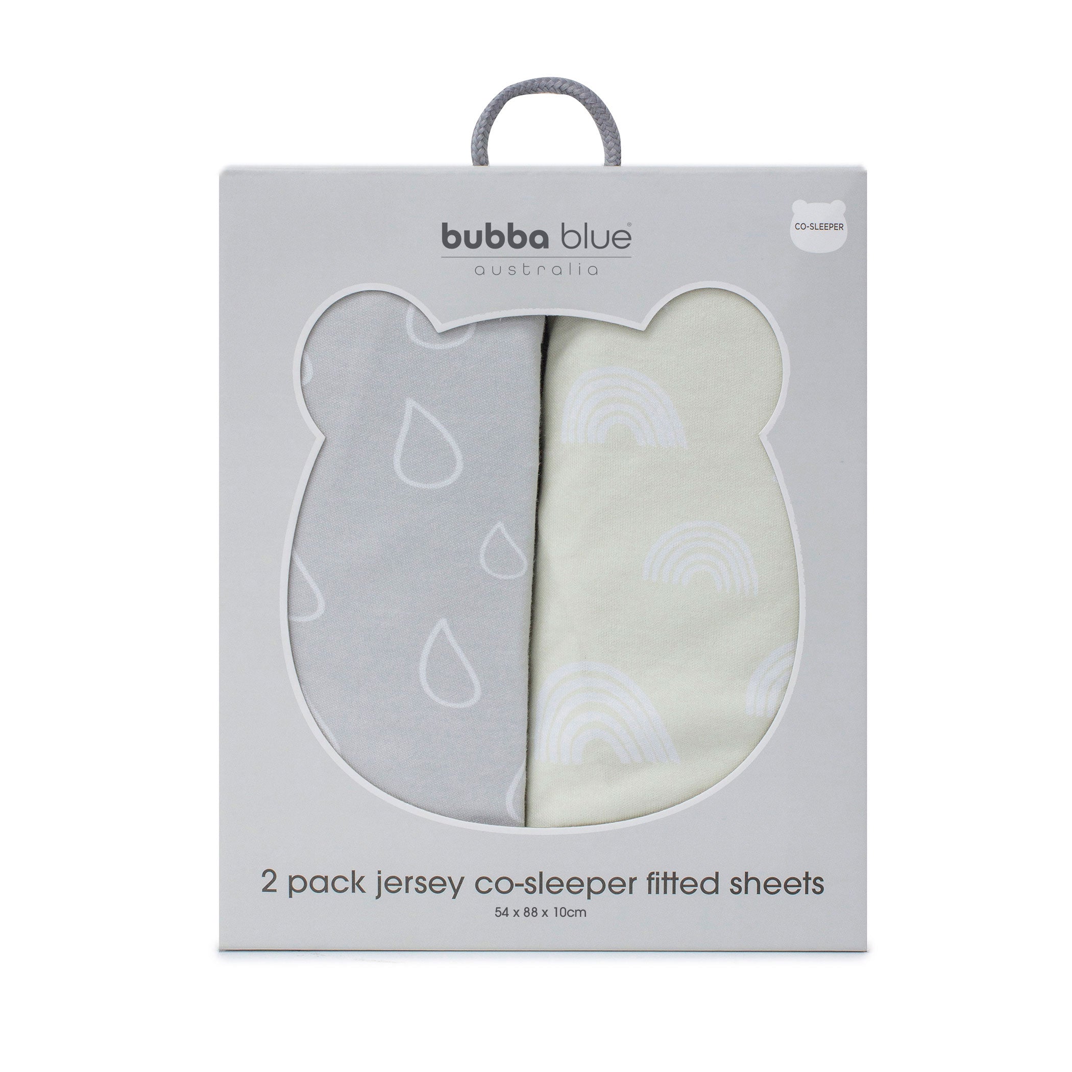 Nordic 2-Pack Jersey Cotton Co-Sleeper & Bedside Sleeper Fitted Sheets - Soft Grey & Sand Colors for Baby Bassinet & Crib - Perfect for Nursery, Daycare & Overnight Sleeping