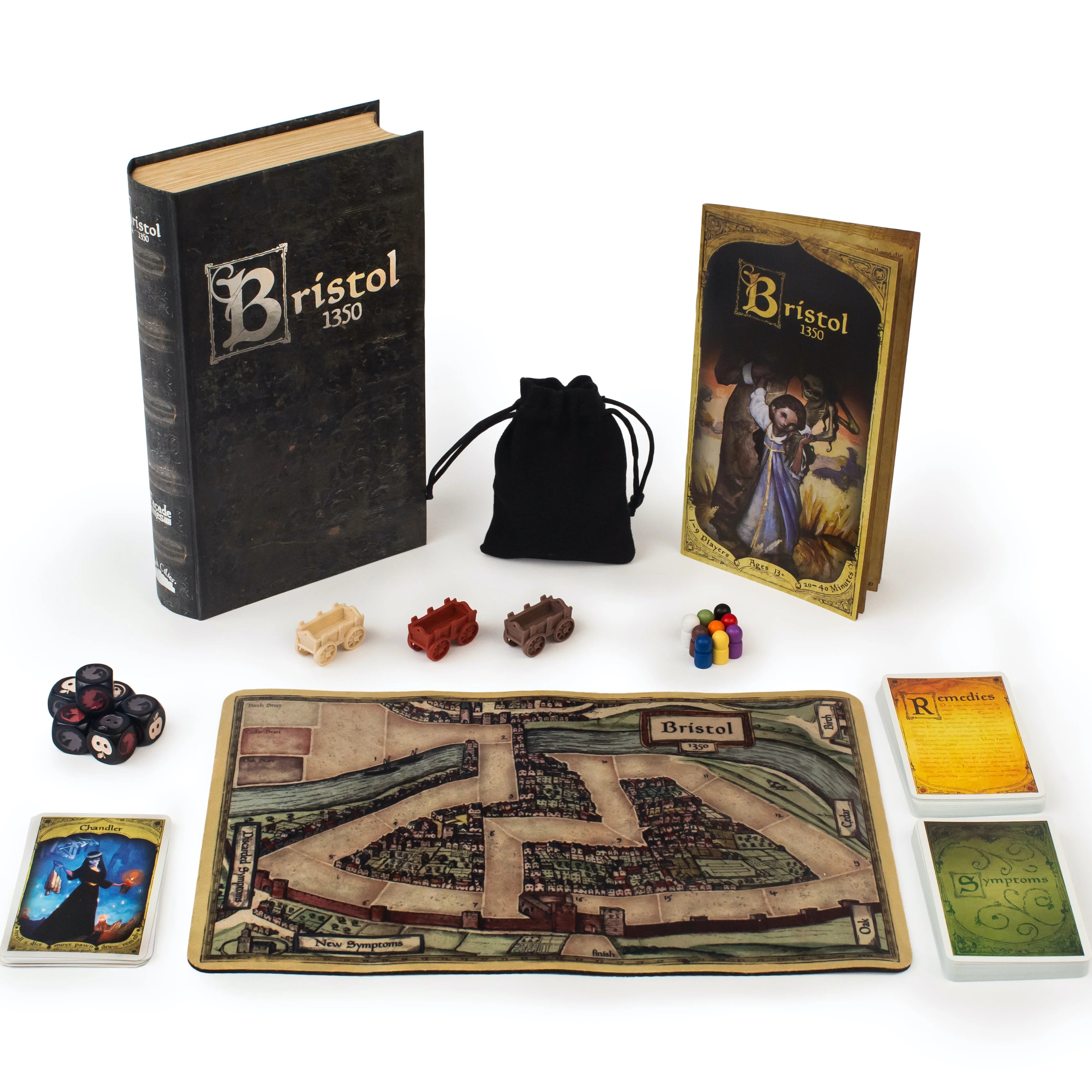 Bristol 1350 Board Game - Medieval Strategy Game for Adults & Families | Perfect for Game Nights, Parties & Historical Theme Events