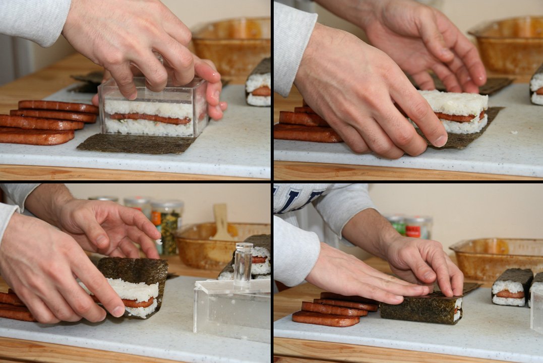 Non-Stick Sushi Maker - Clear Acrylic Musubi Press for Perfect Homemade Sushi | Great for Meal Prep, Parties & Japanese Cooking | AZM Displays
