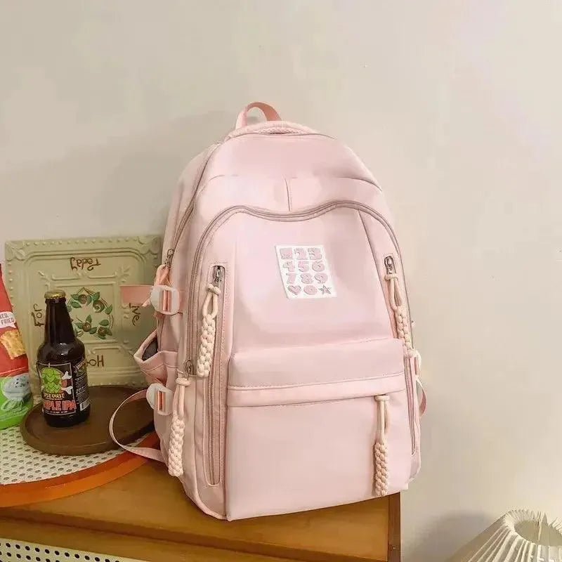 Stylish Large Capacity Women's Backpack for Travel, Work & College - Durable Waterproof Laptop Backpack with USB Charging Port