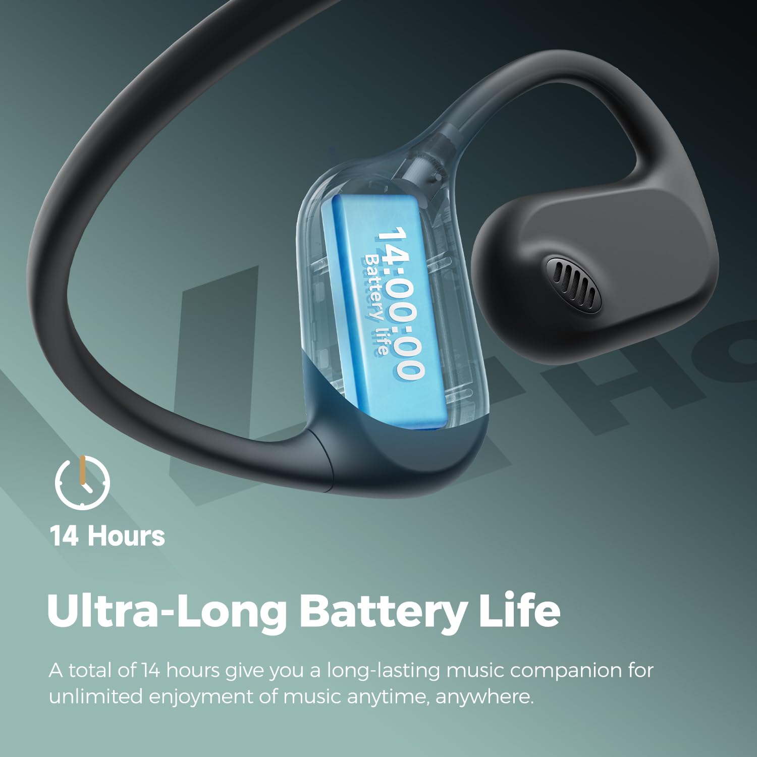 SoundPEATS RunFree Open Ear Wireless Headphones - Bluetooth 5.3 Sports Earphones with Air Conduction & 16.2mm Driver, 14H Playtime, Red Dot Award 2023 Winner - Perfect for Running, Cycling, Gym Workouts and Outdoor Activities