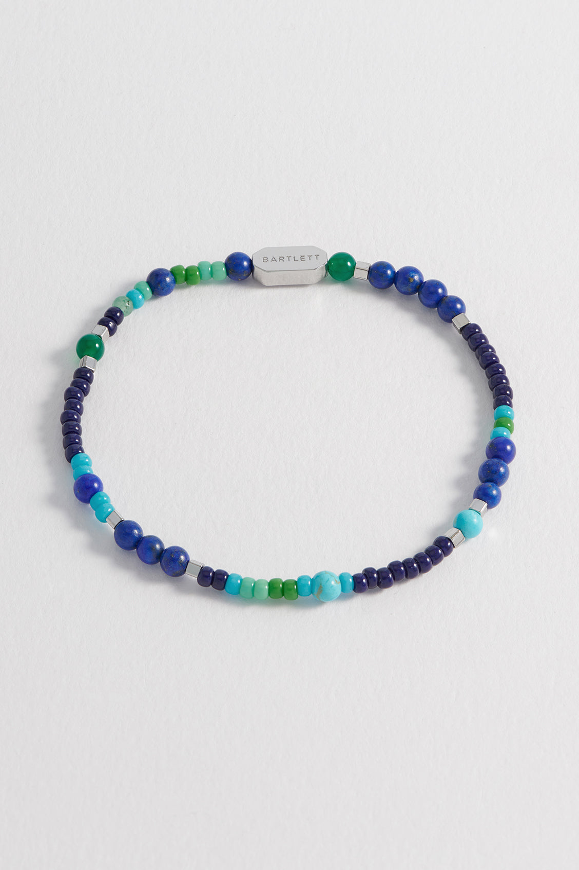 Stylish Men's Mixed Bead Stretch Bracelet - Adjustable Beaded Bracelet for Men - Fashionable Boho Accessory for Casual Wear, Gifts & Everyday Style