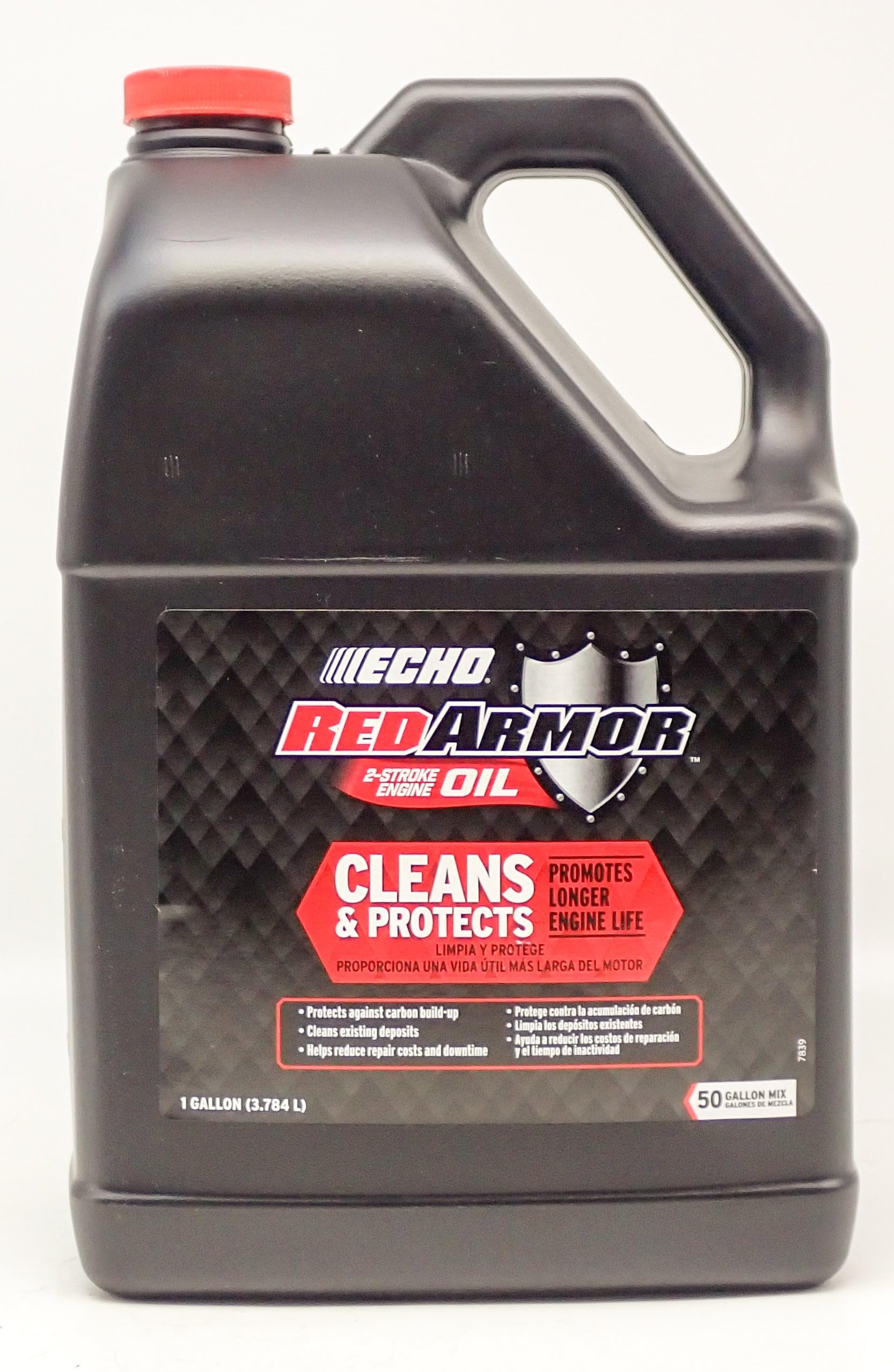 ECHO RED ARMOR 1 Gallon Bottle Two Stroke Oil 128oz - Mixes 50 Gallons for Chainsaws, Trimmers & Outdoor Power Equipment