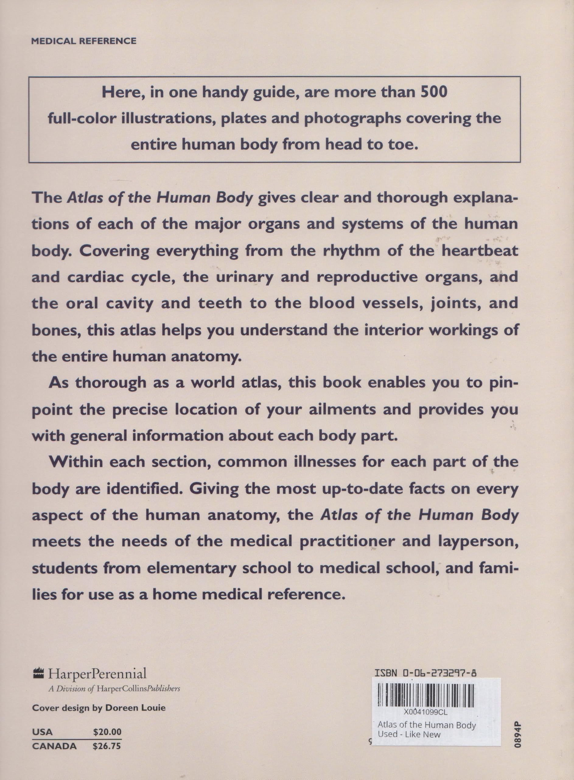 Human Body Atlas - Detailed Anatomy Book for Students & Medical Professionals | Perfect for Study, Reference & Healthcare Education