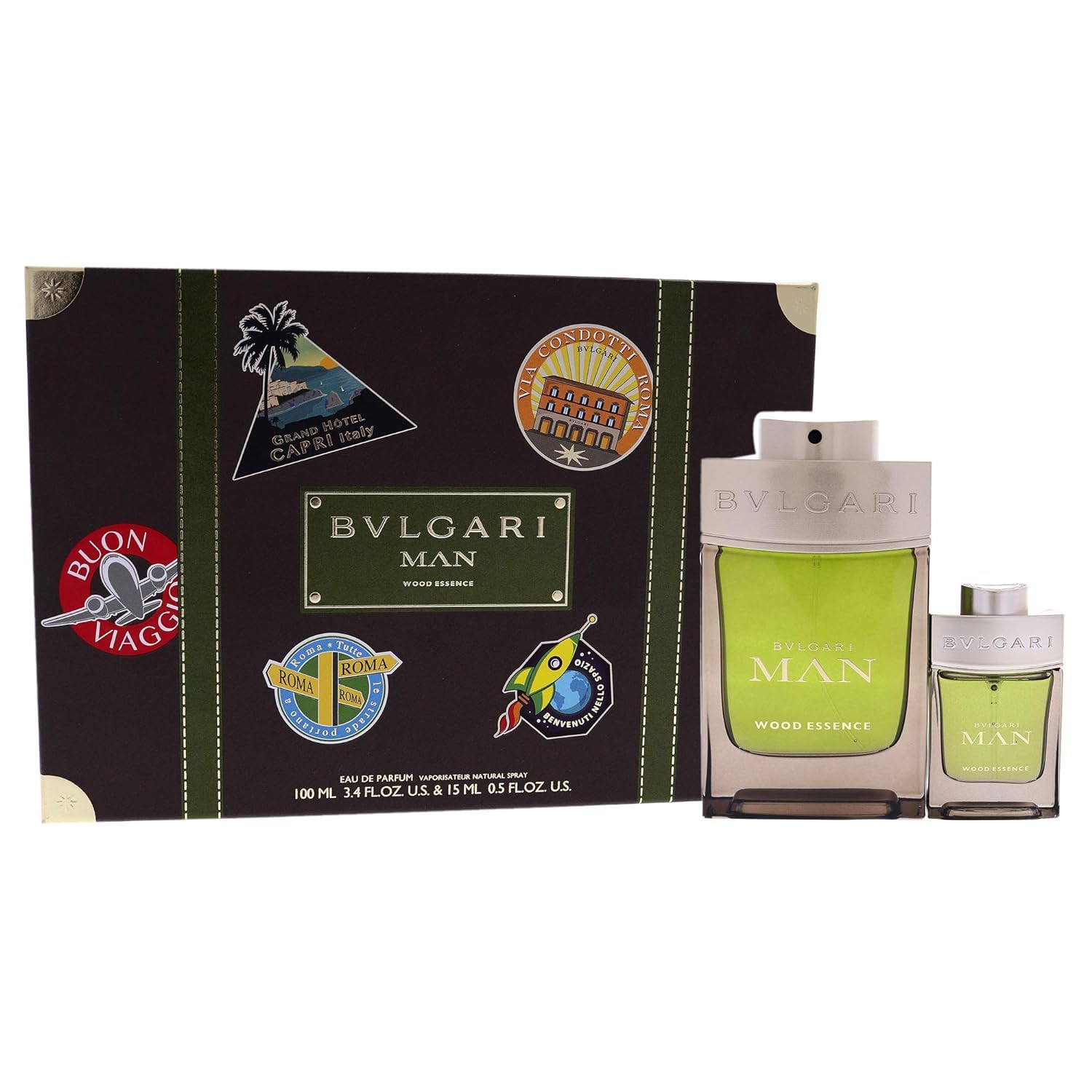 Bvlgari Bvlgari Man Wood Essence Men's 2-Piece Gift Set - Eau de Toilette & After Shave Balm for Grooming & Special Occasions