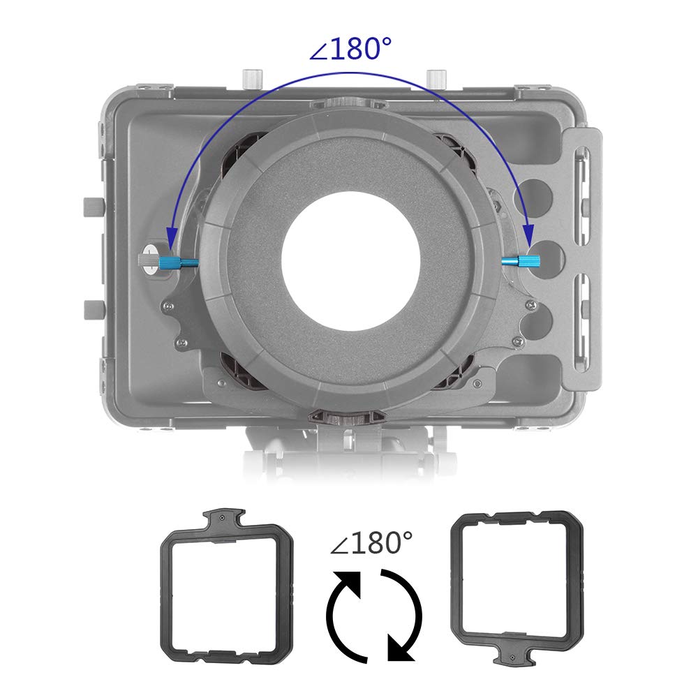 FOTGA DP3000 M2 15mm Rail Matte Box with Sunshade, Donuts & Filter Trays - Compatible with Sony A7/A7R/A7S II III IV, Nikon Z6/Z7, Panasonic GH5, BMPCC 4K/6K - Perfect for Cinematic Filmmaking, Vlogging & Professional Photography