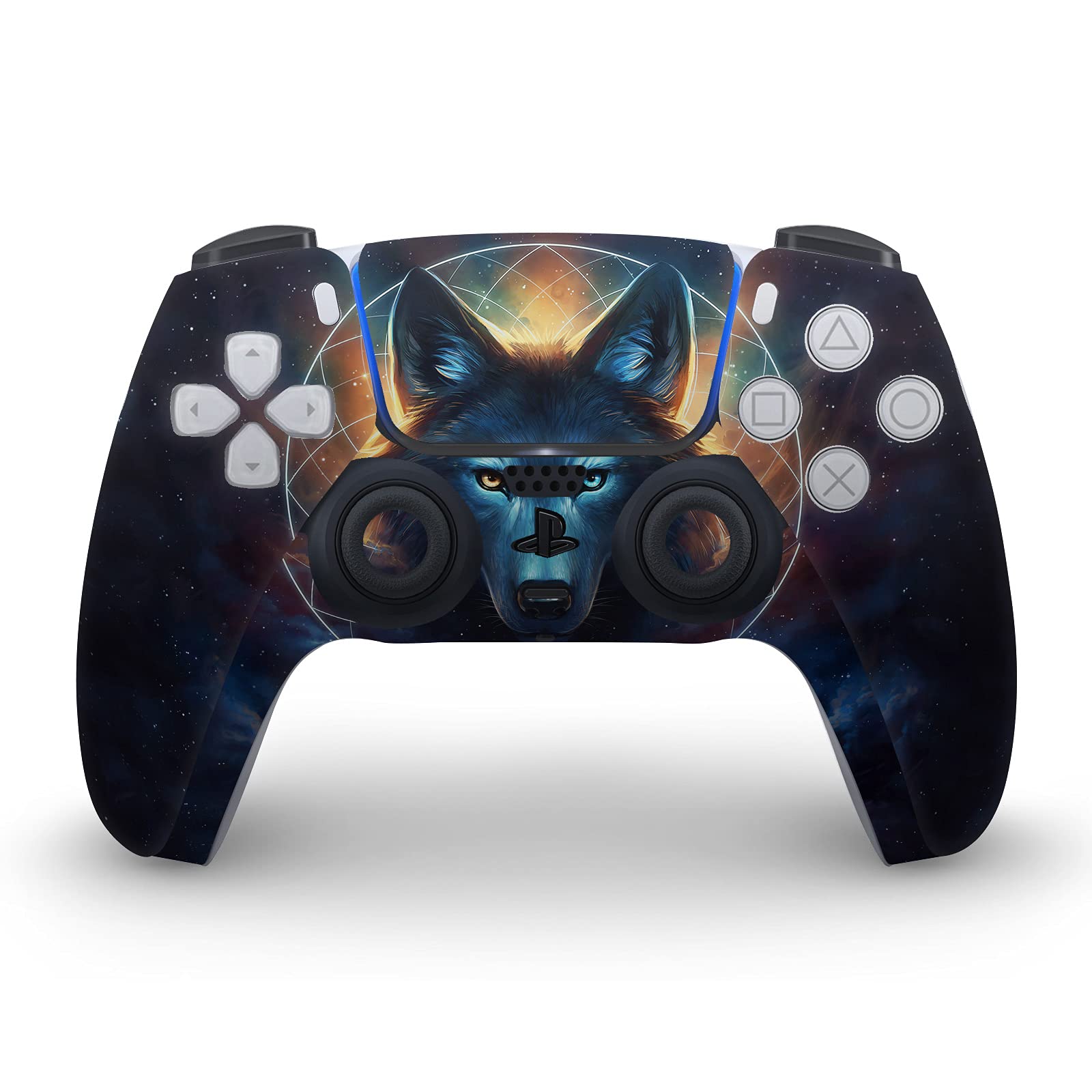 Dreamcatcher Wolf Art Matte Vinyl Skin Cover for Sony PS5 Digital Edition & DualSense Controller - Protective Gaming Decal for Playstation 5 Console & Accessories | Perfect for Gaming Setups, Themed Rooms & Gamer Gifts