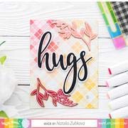 Waffle Flower Oversized Hugs Stamp Set - Send Paper Hugs When You Can't Be There - Perfect for Greeting Cards, Scrapbooking & DIY Crafts