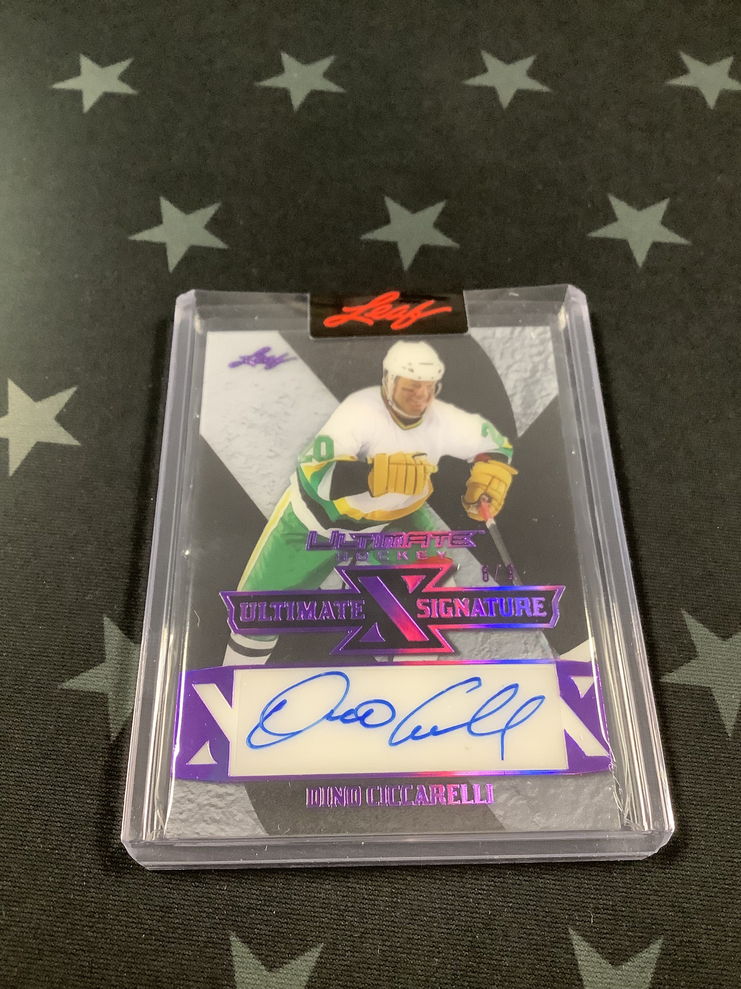 2023 LEAF ULTIMATE HOCKEY DINO CICCARELLI AUTOGRAPHED CARD #UXS DC1 - Rare Collectible for Hockey Fans & Sports Memorabilia Enthusiasts