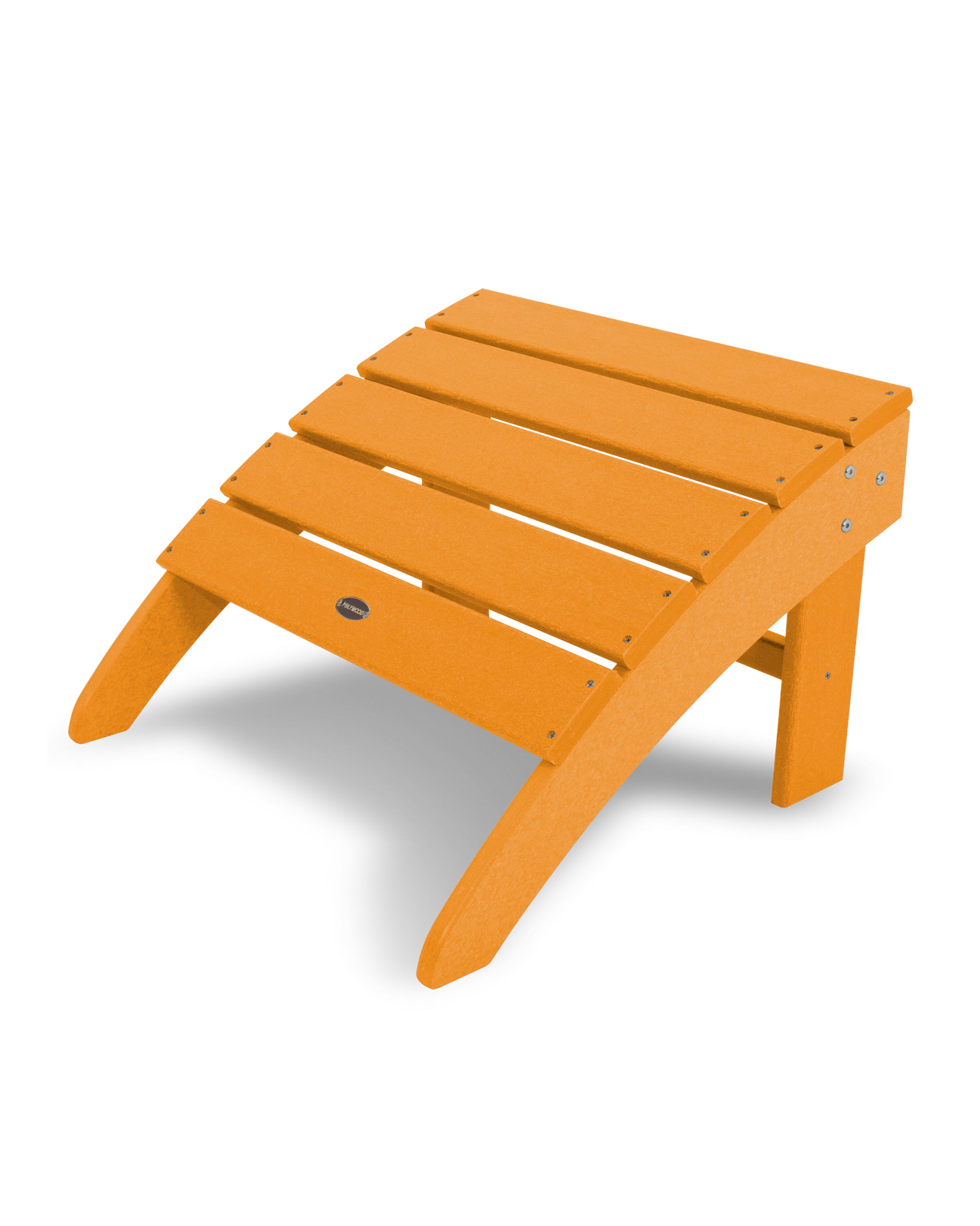 POLYWOOD South Beach Adirondack Ottoman - Outdoor Patio Furniture, Weather-Resistant Plastic Adirondack Chair Footrest - Perfect for Poolside, Garden, Deck & Backyard Relaxation