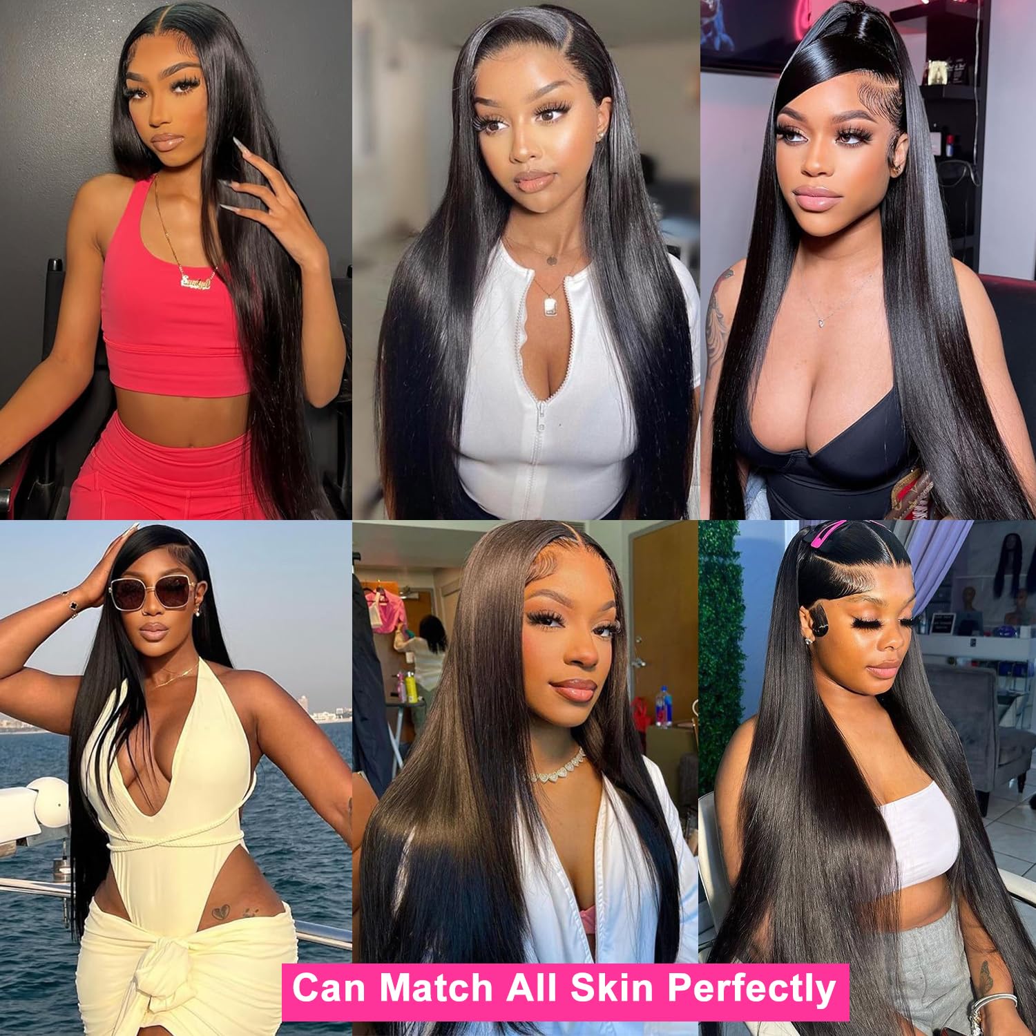 30 Inch 13x6 HD Lace Front Human Hair Wigs - Pre Plucked Straight Glueless Wig 200% Density for Women | Natural Look for Daily Wear, Parties & Special Occasions
