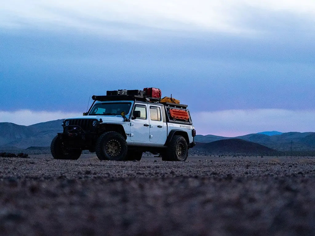 Jeep Gladiator JT Front Runner Outfitters Pro Truck Bed System - Durable Aluminum Cargo Organizer for Off-Road Adventures & Camping Gear Storage