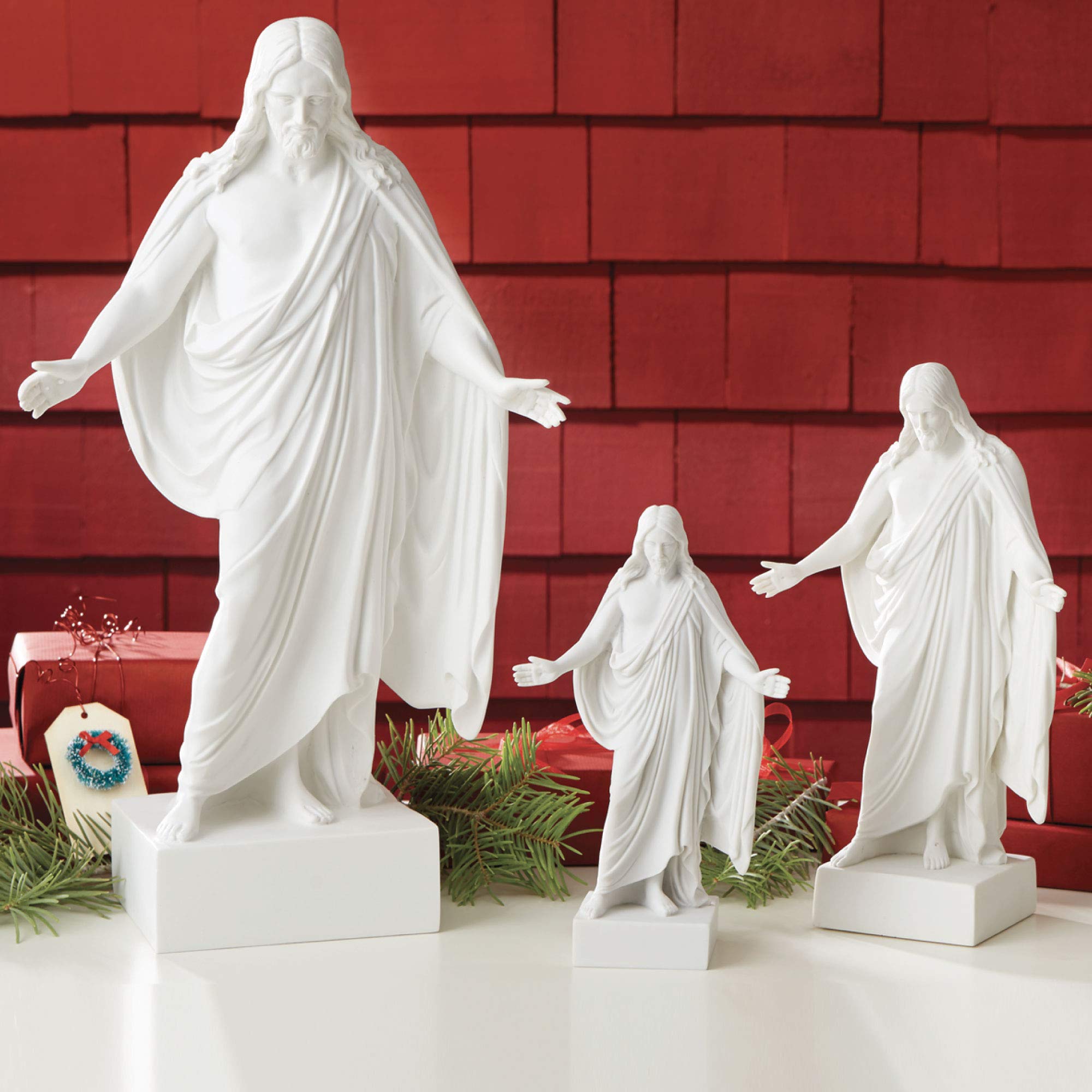Belosol Christus Statue - 19 Inch Jesus Sculpture for Christian Living, Easter & Home Decor - Perfect for Church Altars, Gift Giving & Spiritual Spaces