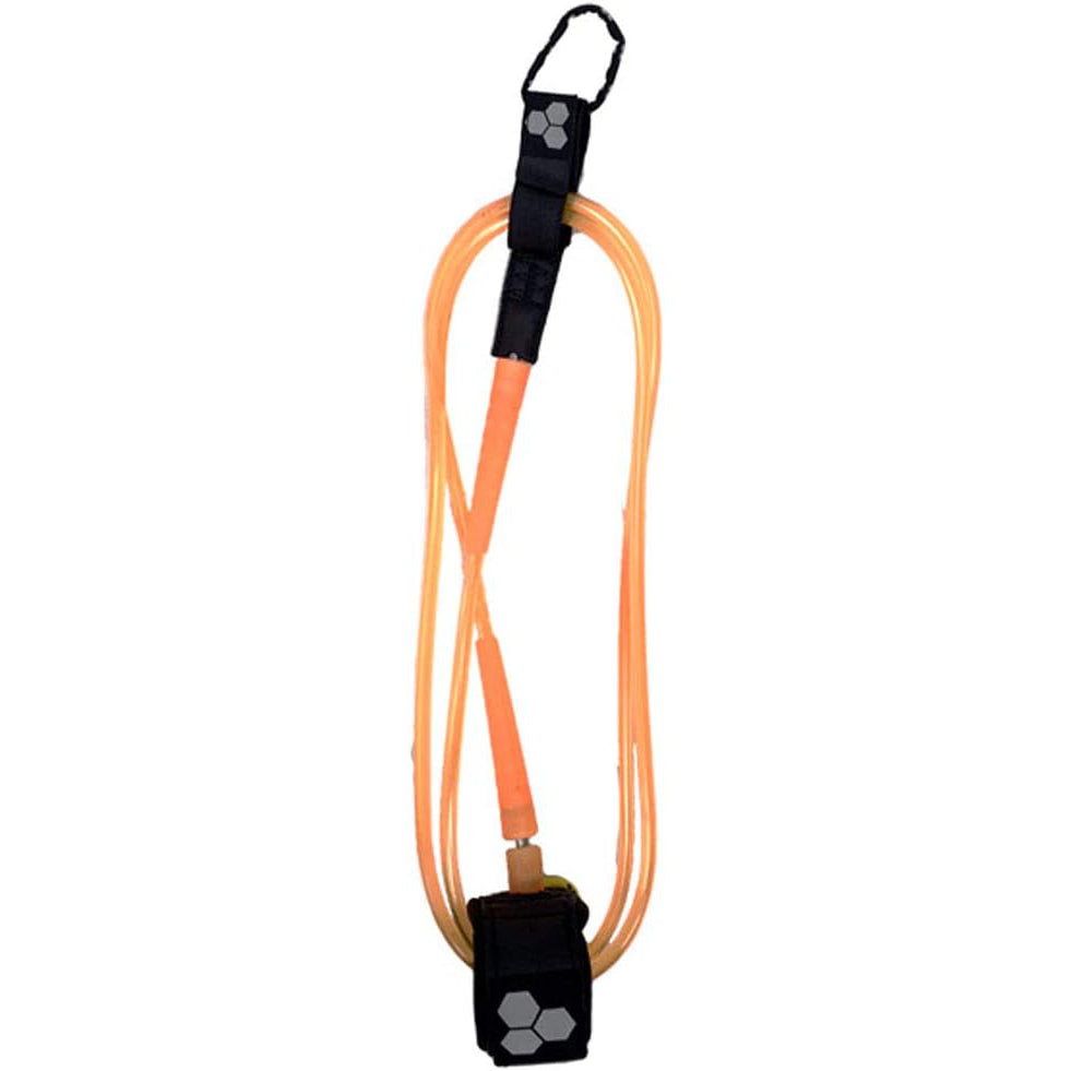 Channel Islands 6' 1/4 Hex Cord Surf Leash - Orange | Durable Surfboard Leash for Wave Riding & Water Sports