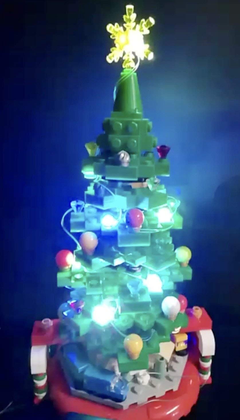 Best LED Lighting Kit for Lego Christmas Tree 40338 - Compatible with Lego Sets (Not Included) - Perfect for Holiday Decorations & Christmas Displays