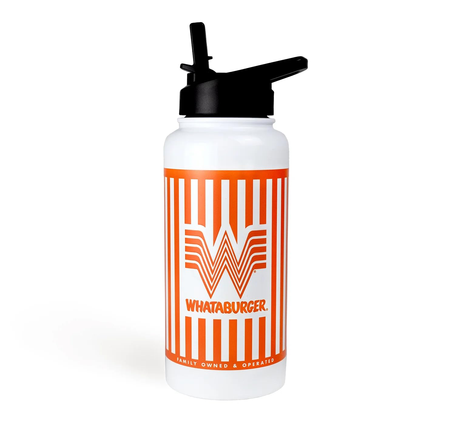 30 oz Whataburger Insulated Water Bottle - Stainless Steel Double Wall Vacuum Flask for Hot & Cold Drinks - Perfect for Workouts, Hiking, Camping, and Office Use