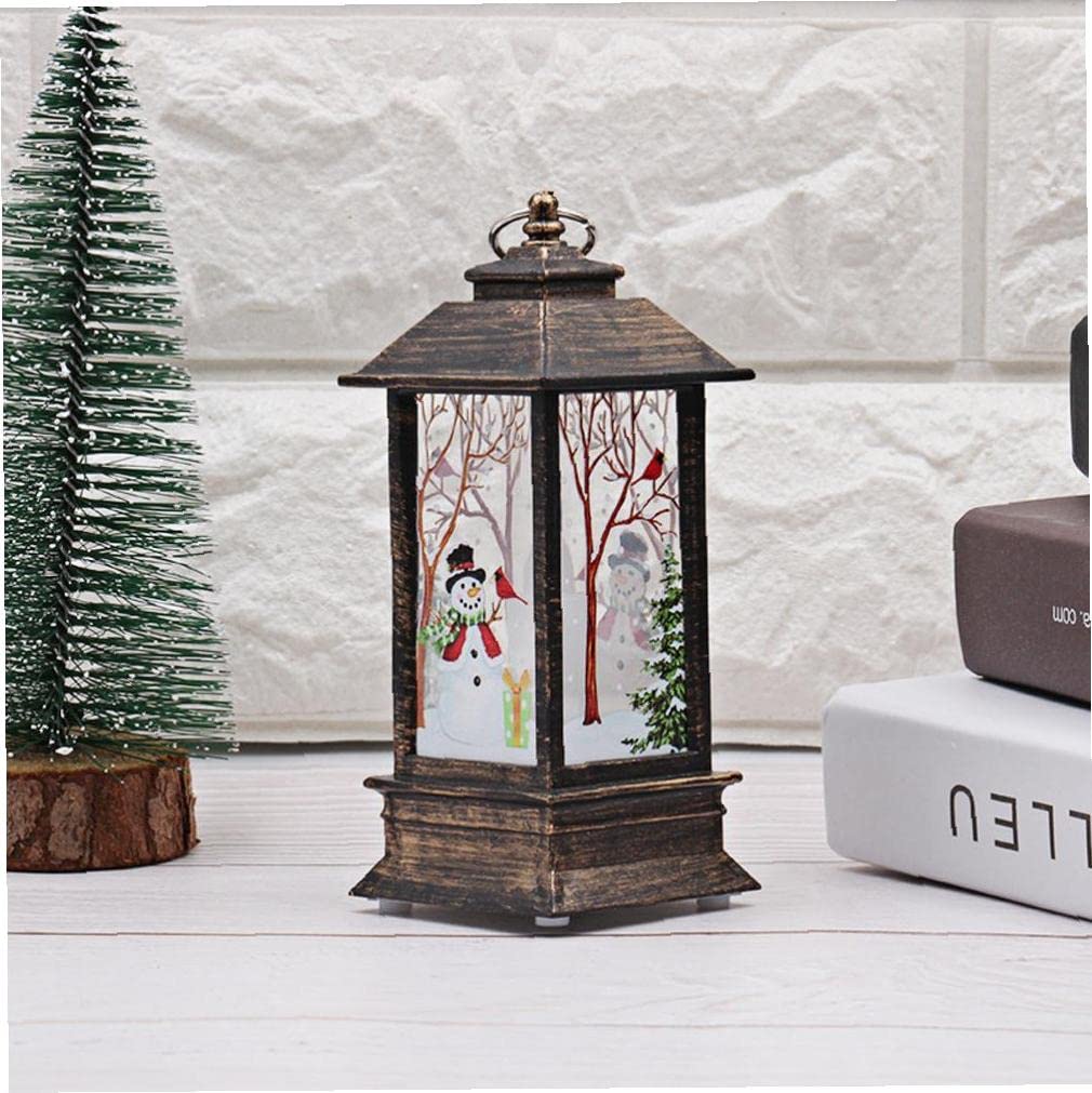 1pc Christmas Flame Lantern Candle Night Light - Hanging LED Outdoor Lantern & Desktop Decor for Holiday, Garden, Patio, Fireplace, and Party Decoration