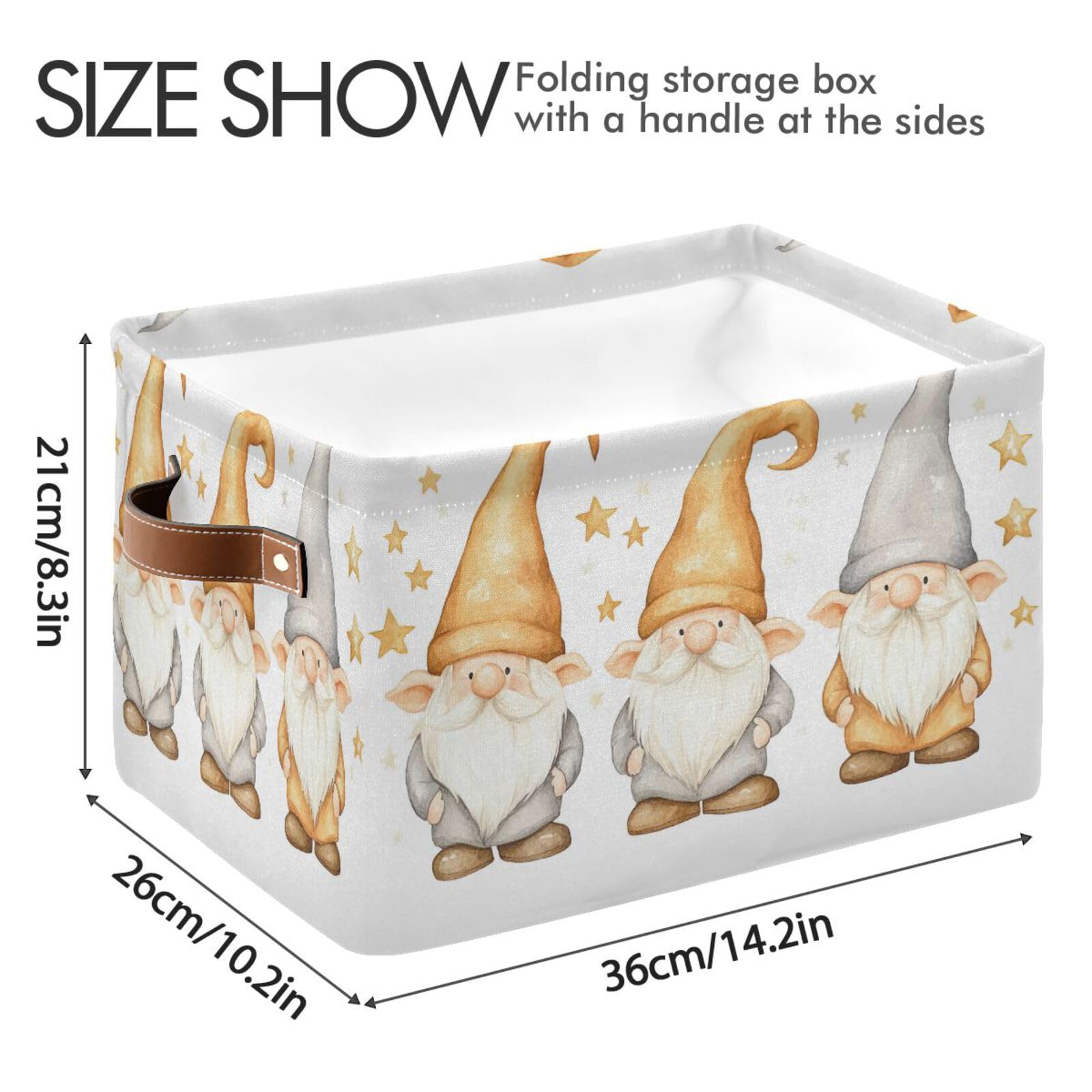 Foldable Large Square Storage Basket Bin with Handles - 2 Pack Multi-Functional Closet Organizer for Toys, Books & Clothes | Perfect for Nursery, Playroom & Bedroom Organization